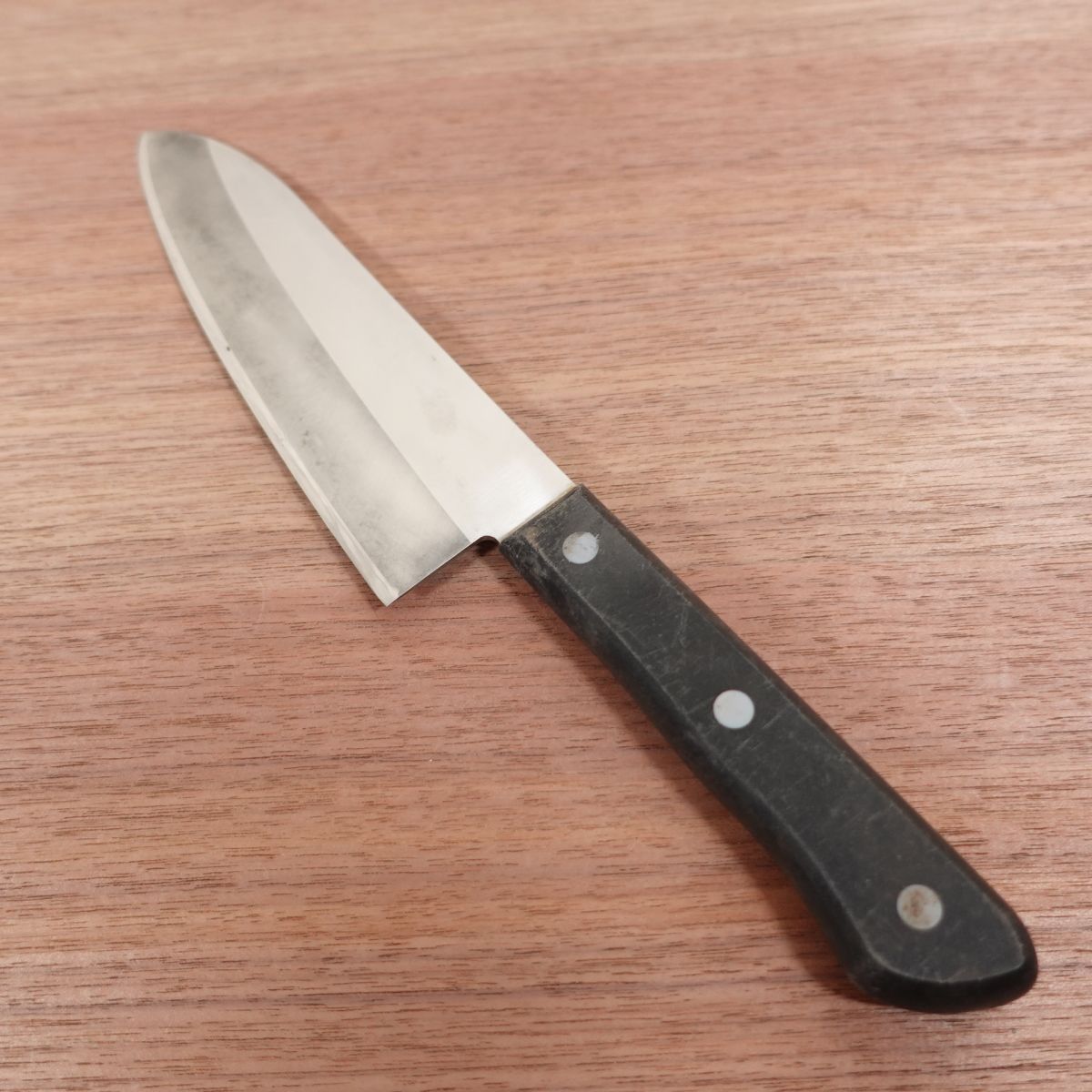 Hidetsuna Santoku Knife, Sharpened, All-Purpose Knife, Laminated Steel, Stainless Steel, 170mm