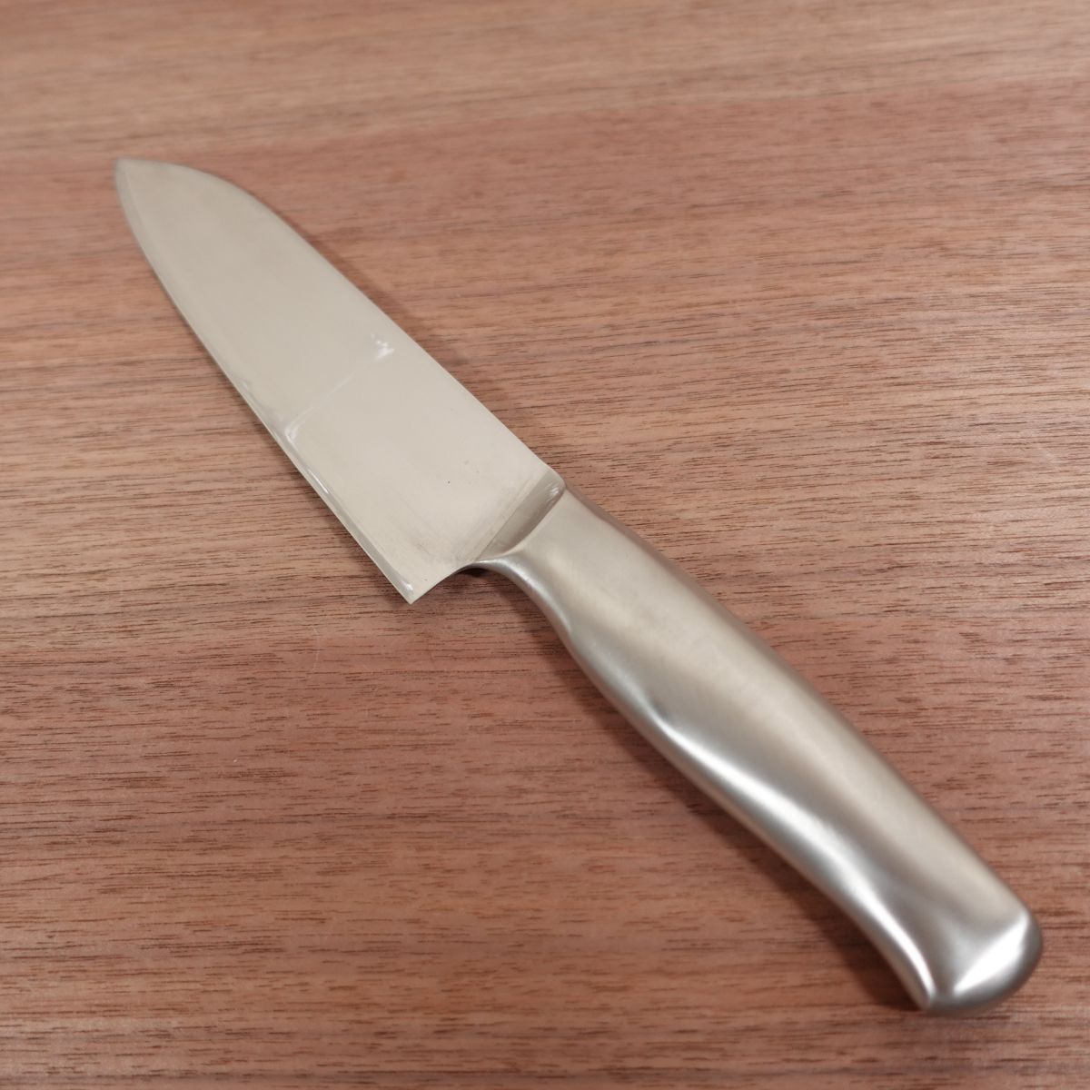 POPSTAR Santoku Knife, Sharpened, All Stainless Steel, All-Purpose Knife, 180mm