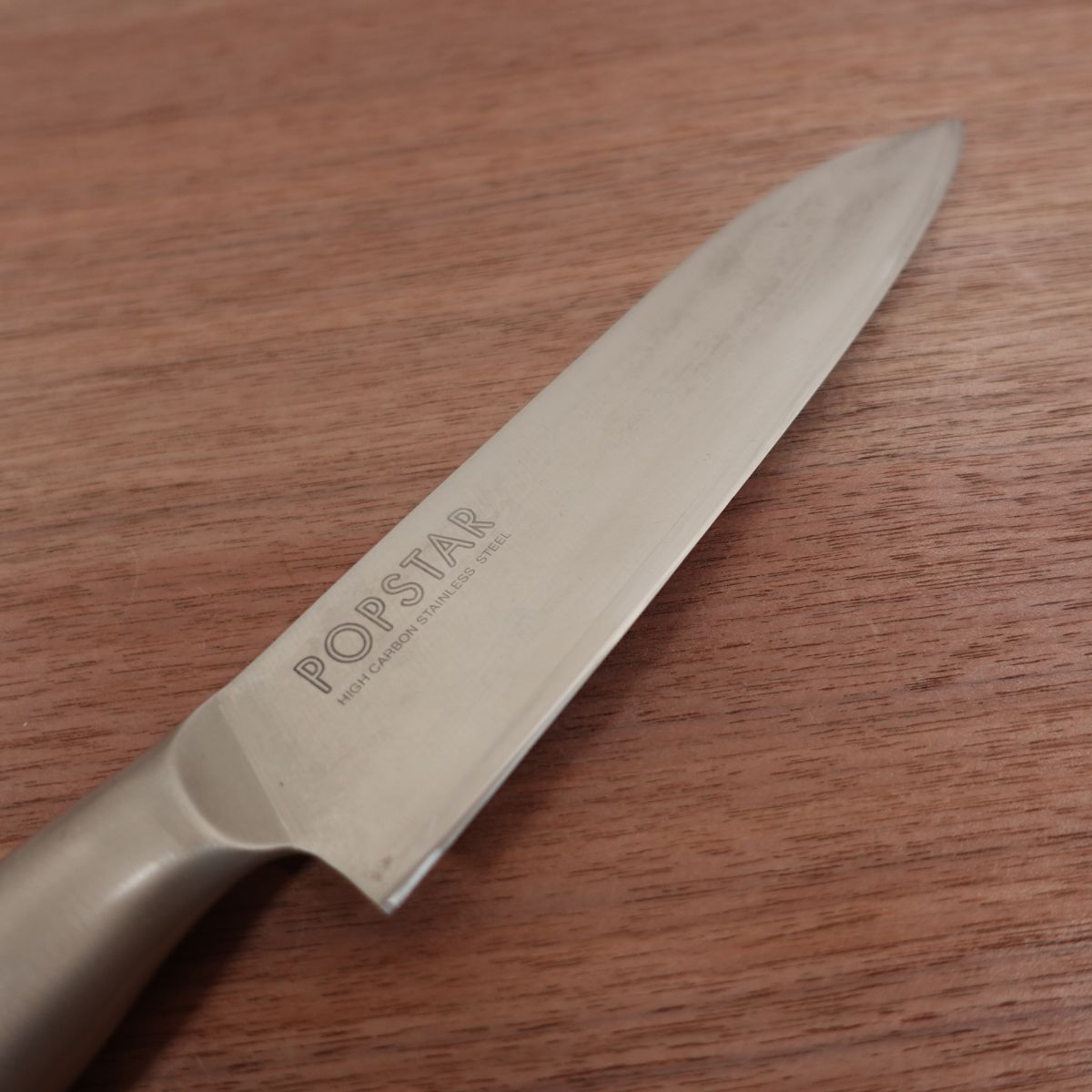 POPSTAR Santoku Knife, Sharpened, All Stainless Steel, All-Purpose Knife, 180mm