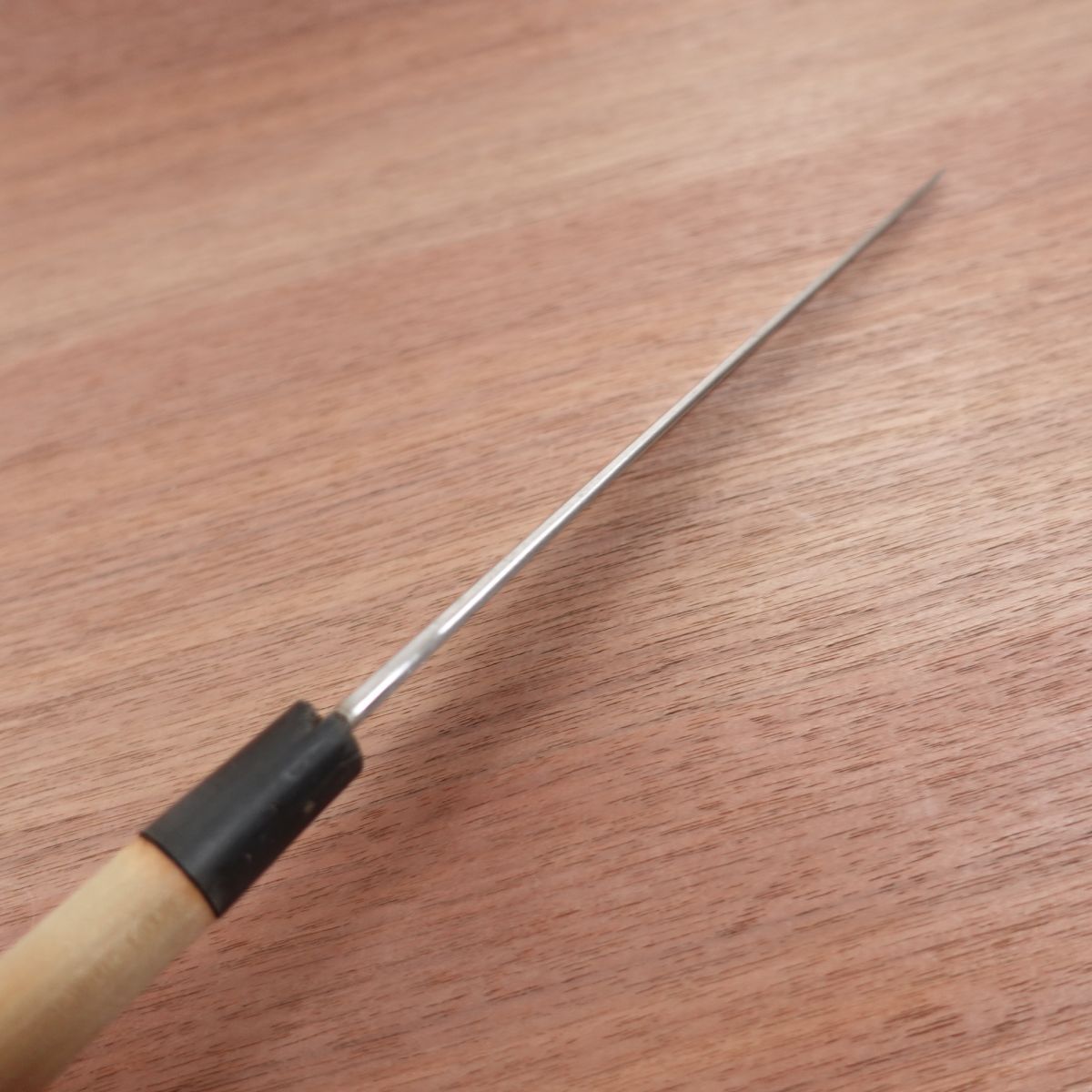 Blue Steel Yanagiba Knife, Sharpened, Sashimi Knife, Water Buffalo Handle, Yasuki Steel, 210mm