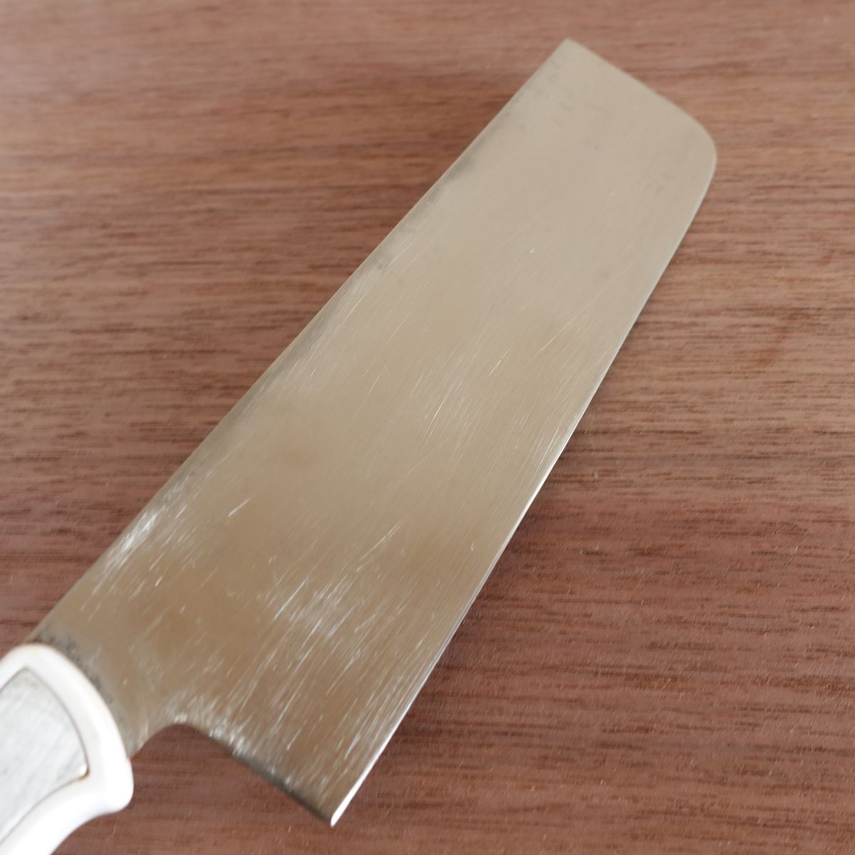 Rose Pattern Nakiri Knife, Sharpened, Stainless Steel, Vegetable Knife, Rose Design, 160mm