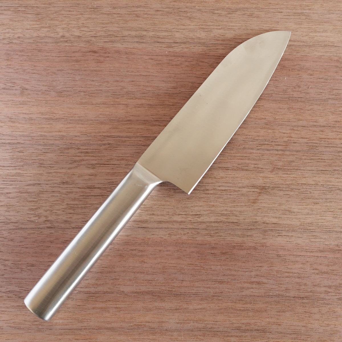 Mere Pere Santoku Knife, Sharpened, Cat Design, All Stainless Steel, All-Purpose Knife, 165mm