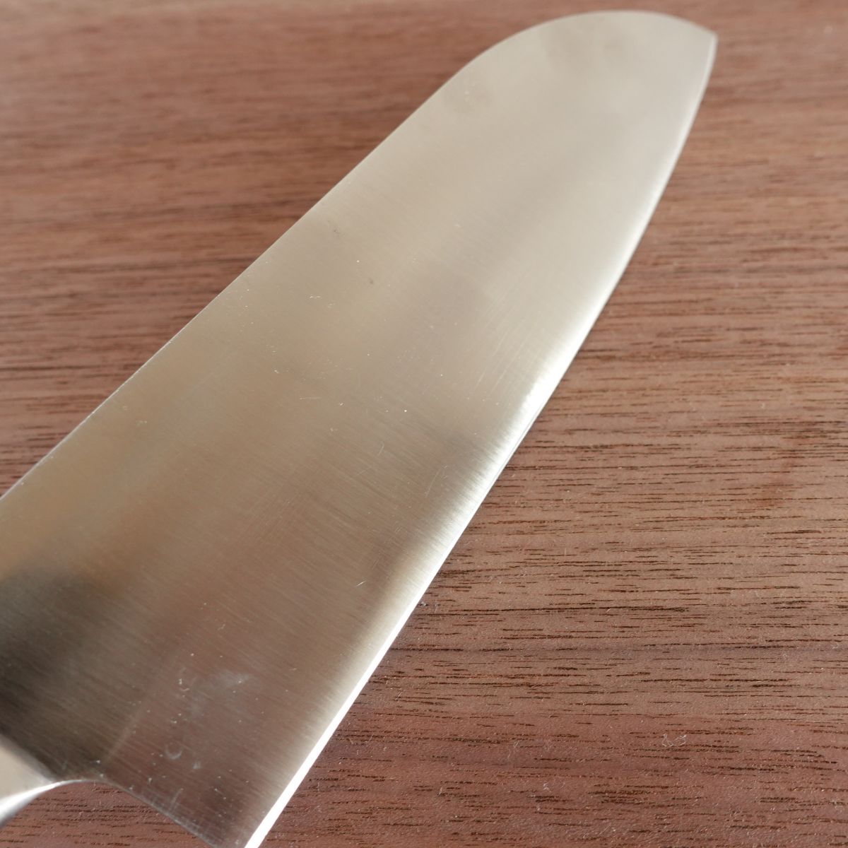 Mere Pere Santoku Knife, Sharpened, Cat Design, All Stainless Steel, All-Purpose Knife, 165mm