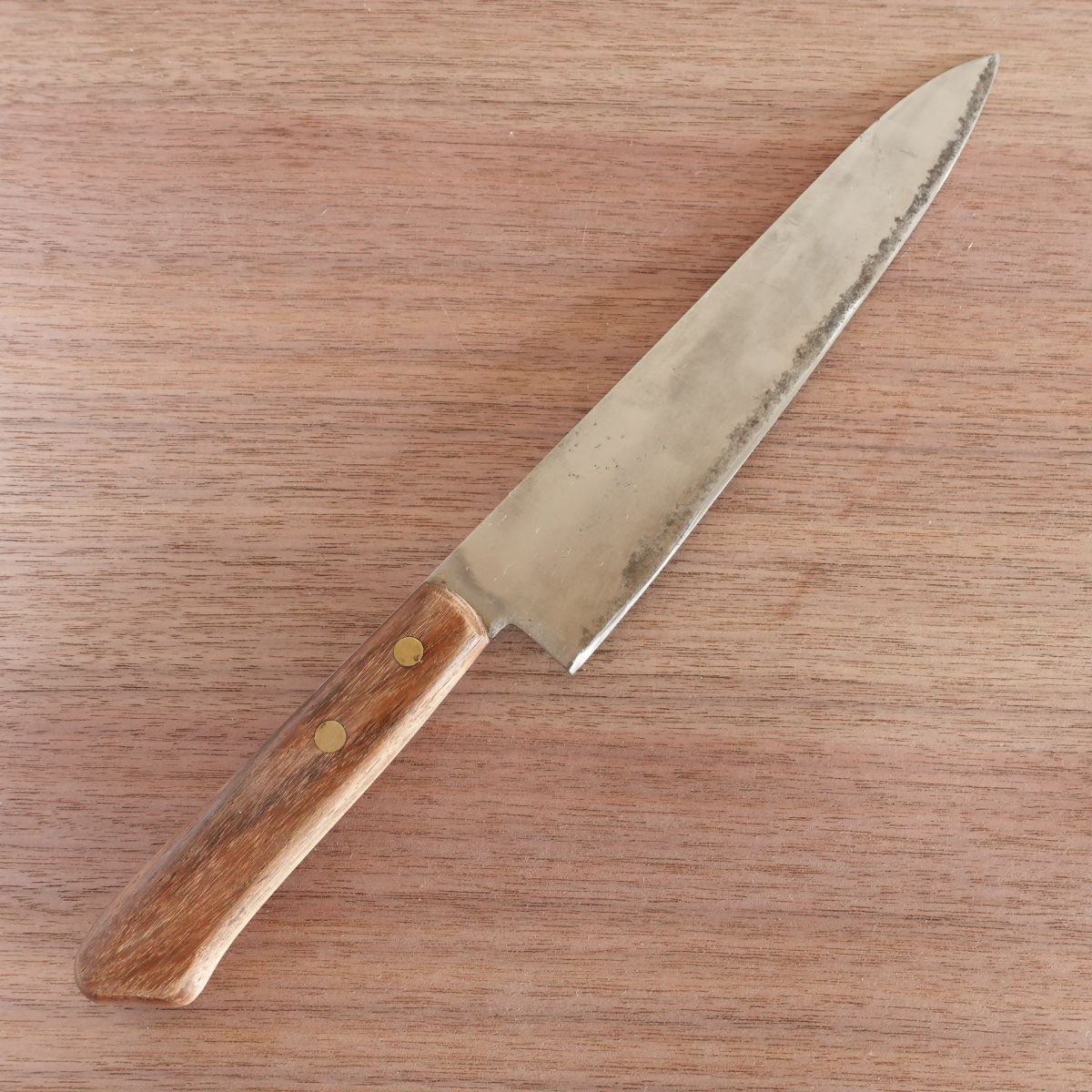 Mino Seki Gyuto Knife, Sharpened, Hon-Warikomi Stainless Clad, 200mm