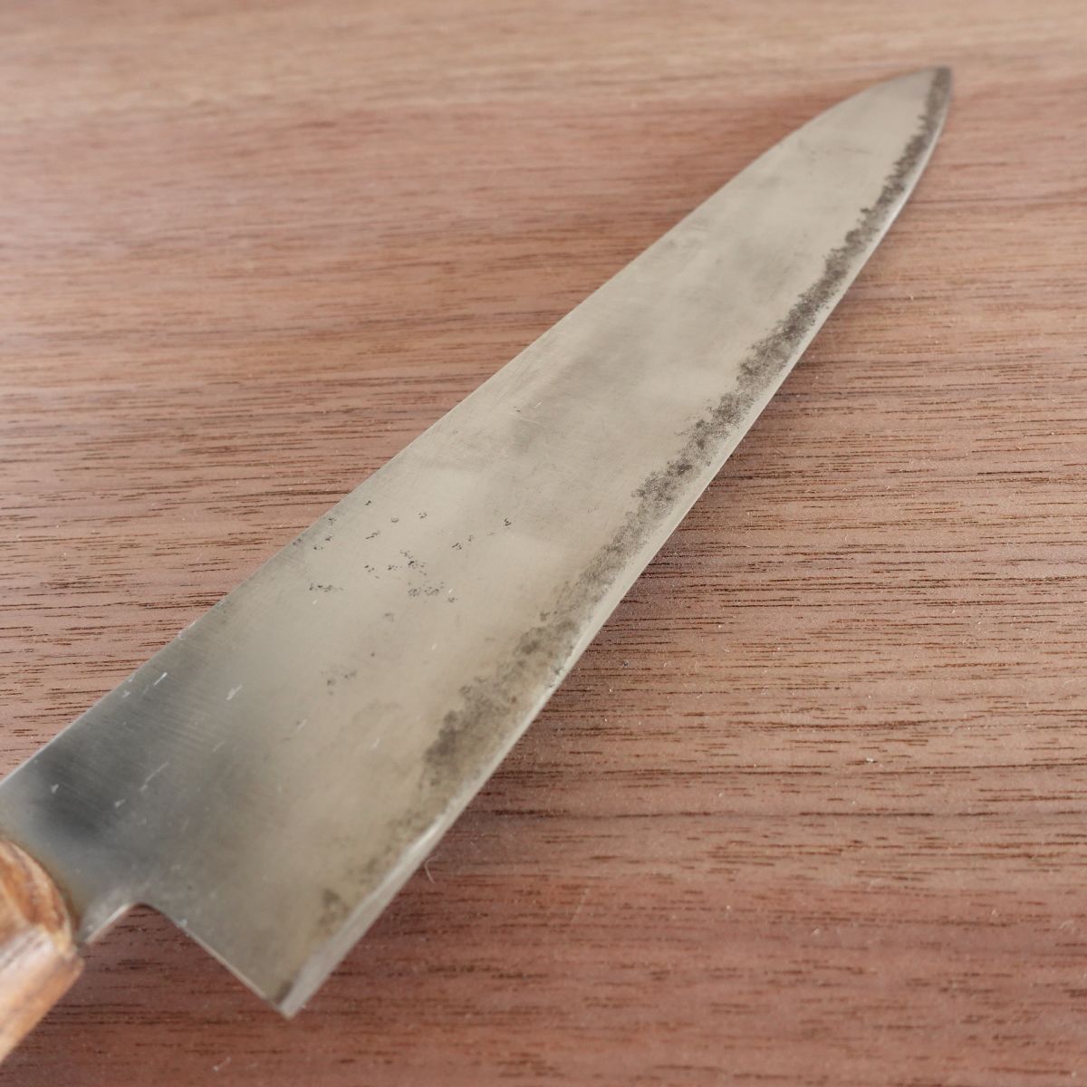 Mino Seki Gyuto Knife, Sharpened, Hon-Warikomi Stainless Clad, 200mm