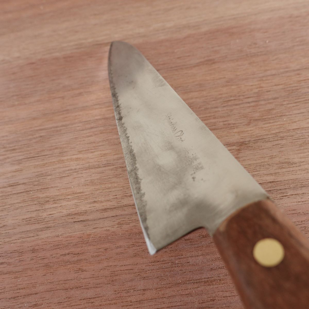 Mino Seki Gyuto Knife, Sharpened, Hon-Warikomi Stainless Clad, 200mm