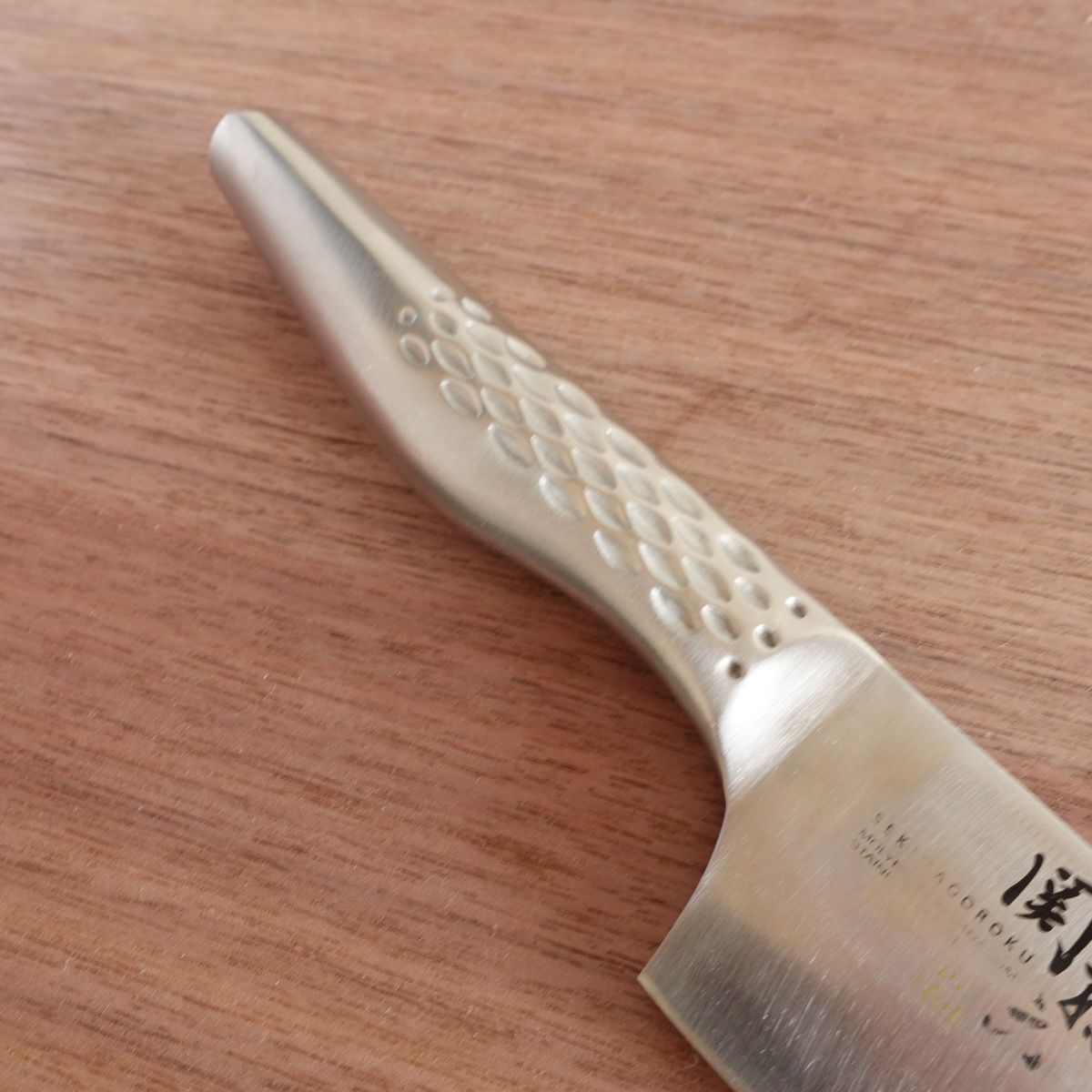 Seki Magoroku Santoku Knife, Sharpened, Shoso, All Stainless Steel, 165mm
