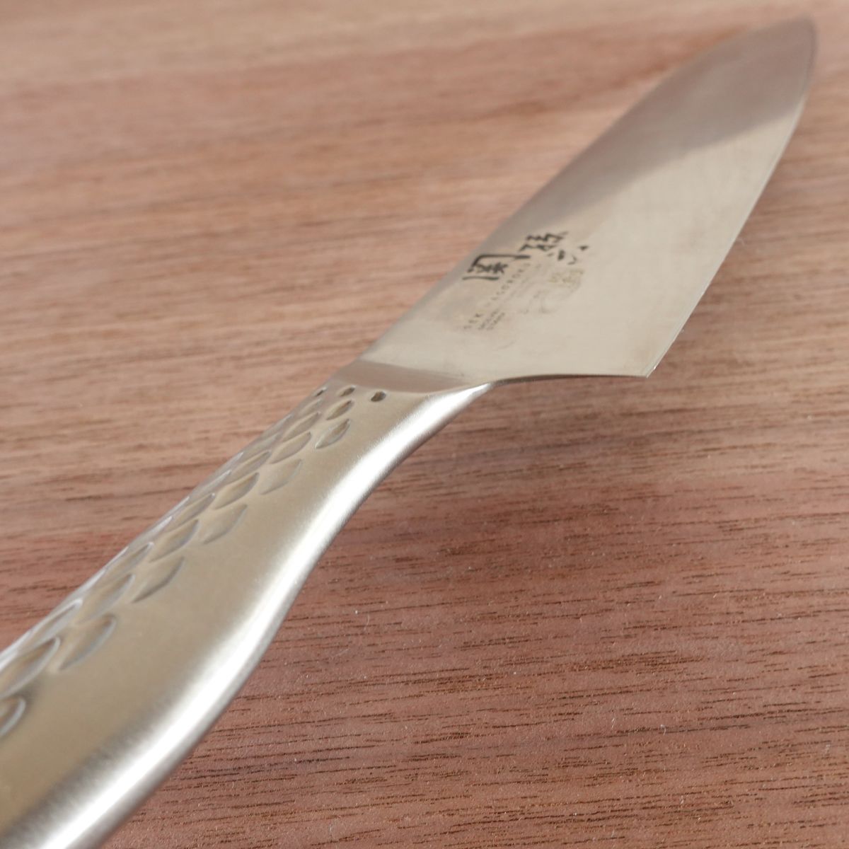Seki Magoroku Santoku Knife, Sharpened, Shoso, All Stainless Steel, 165mm