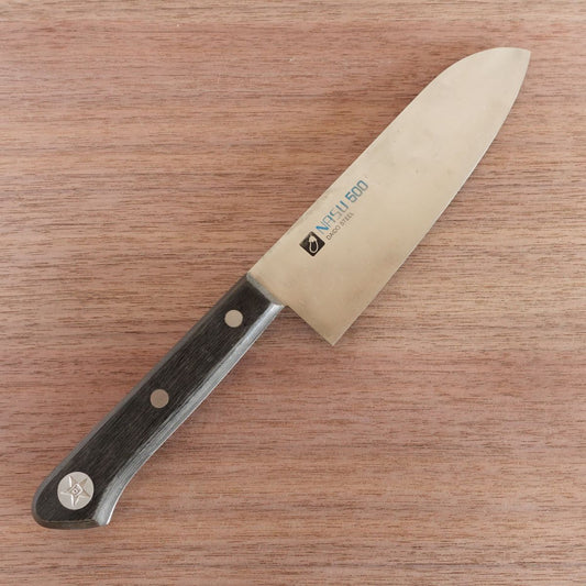 Nasu Santoku Knife, Sharpened, NASU 500, Stainless Steel, 165mm
