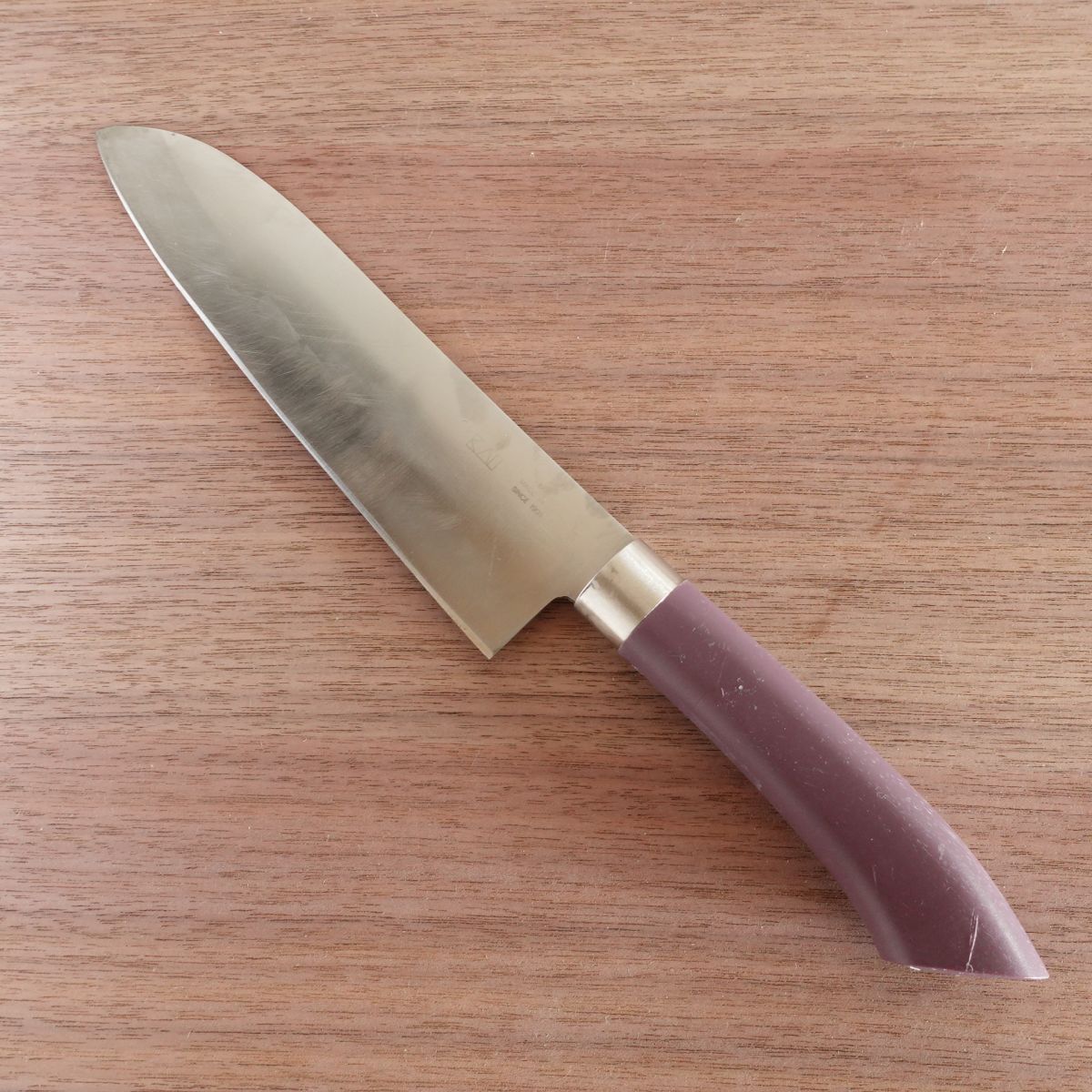Ginga Komachi Santoku Knife, Sharpened, Purple, Kai Corporation, 185mm