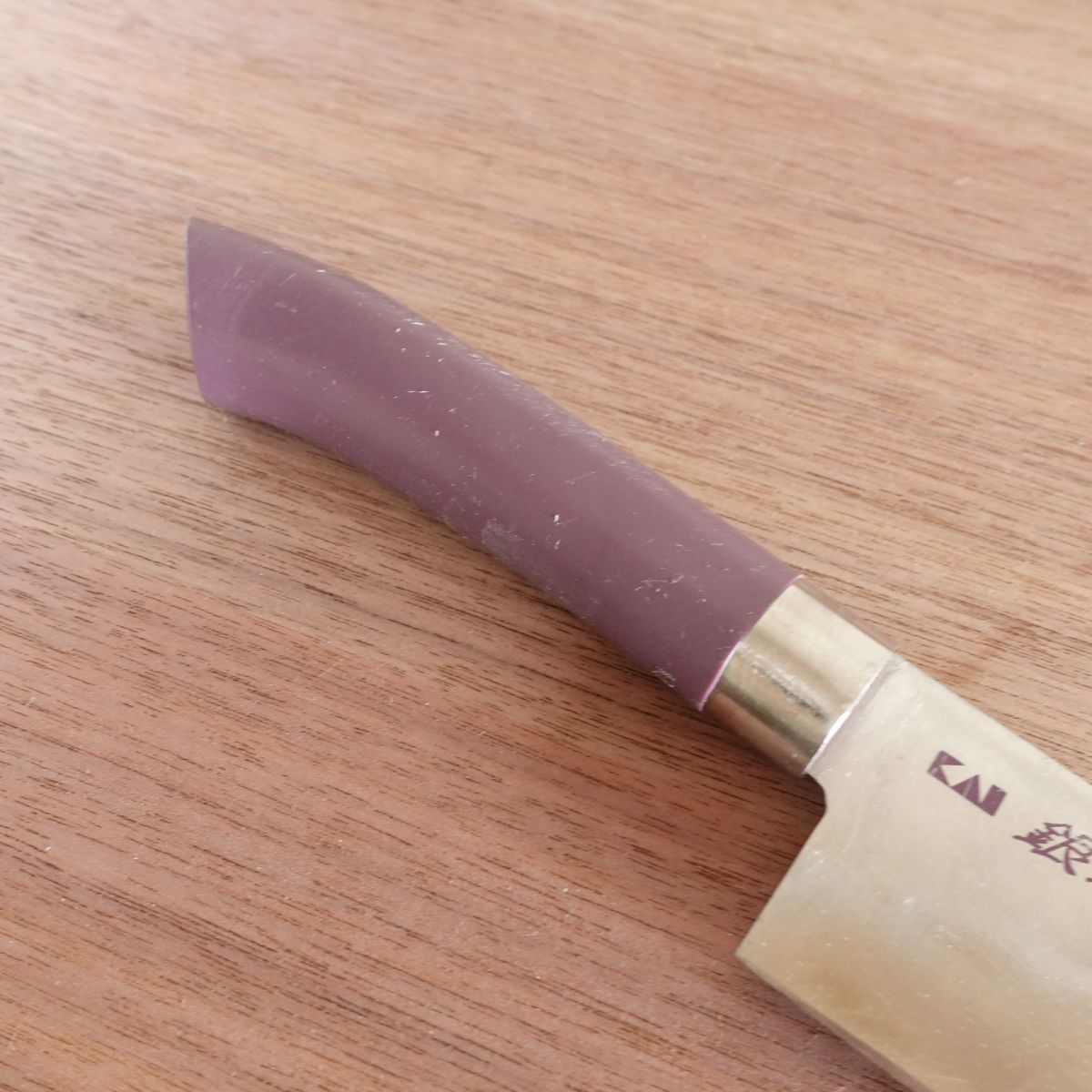 Ginga Komachi Santoku Knife, Sharpened, Purple, Kai Corporation, 185mm