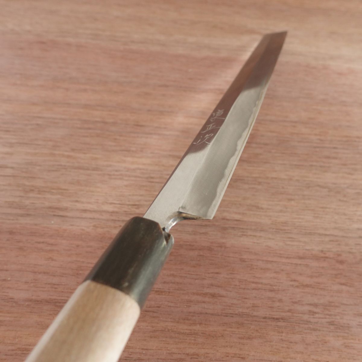 [HYPER REBORN] Azuma Masatsugu Takohiki Knife, Mirror Finish, Water Buffalo Handle, Sashimi Knife, 245mm