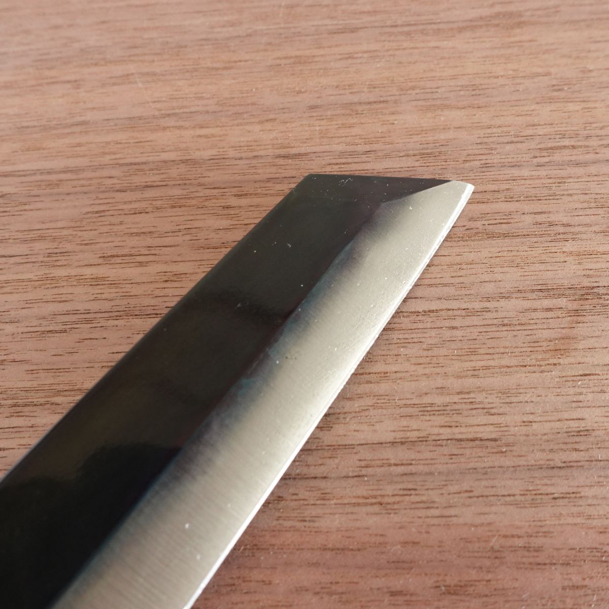 [HYPER REBORN] Masasaku Mukimono Knife, Sharpened, Black Oxide Finish, Water Buffalo Octagonal Handle, Kenmuki Carving Knife, 165mm