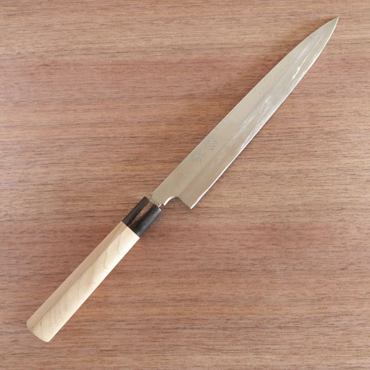 Sugimoto Yanagiba Knife, Sharpened, Water Buffalo Handle, Sashimi Knife, Nearly Unused Stored Item, 245mm