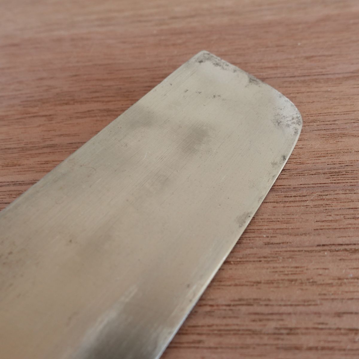 Kaneyasu Nakiri Knife, Sharpened, Hagane, Double-Edged, Vegetable Knife, Large Size, 175mm