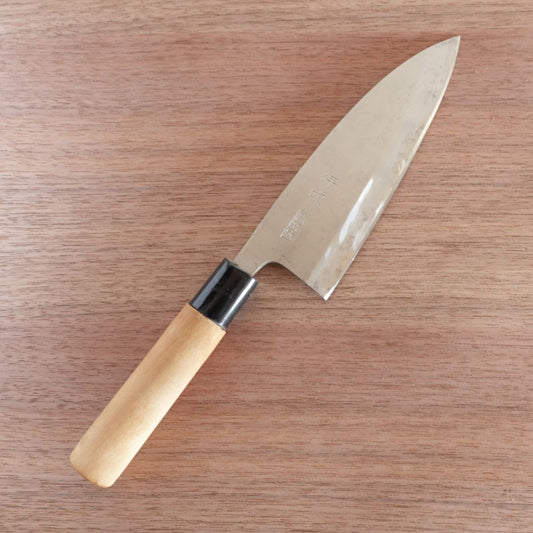 Ibuki Deba Knife, Sharpened, Seki Magoroku, Hagane, KAI, 155mm