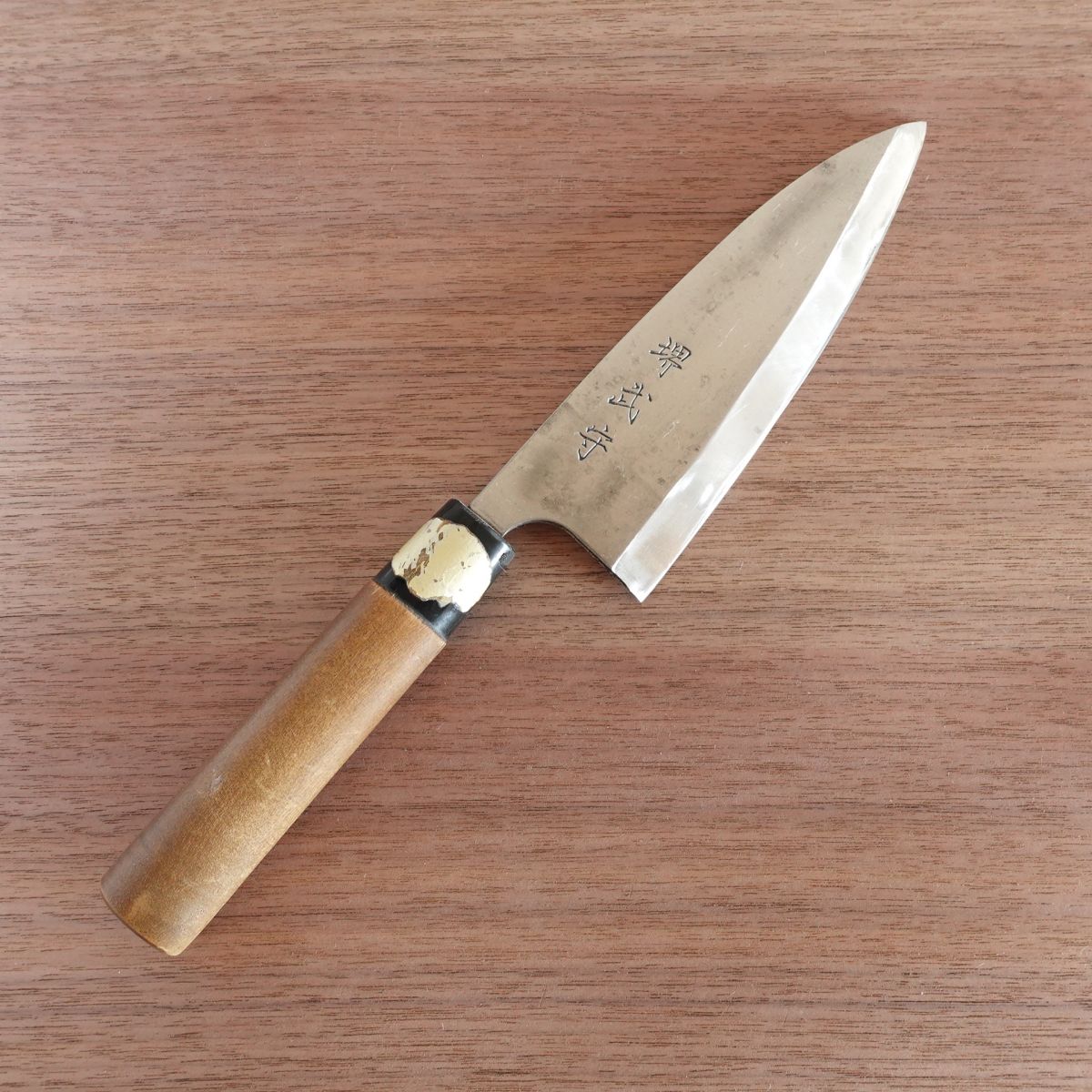 Sakai Takemori Deba Knife, Sharpened, Hagane, Sakai Blade Sticker Remaining, 150mm