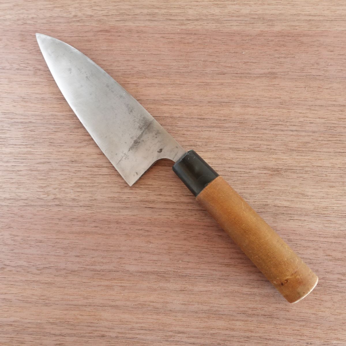 Sakai Takemori Deba Knife, Sharpened, Hagane, Sakai Blade Sticker Remaining, 150mm