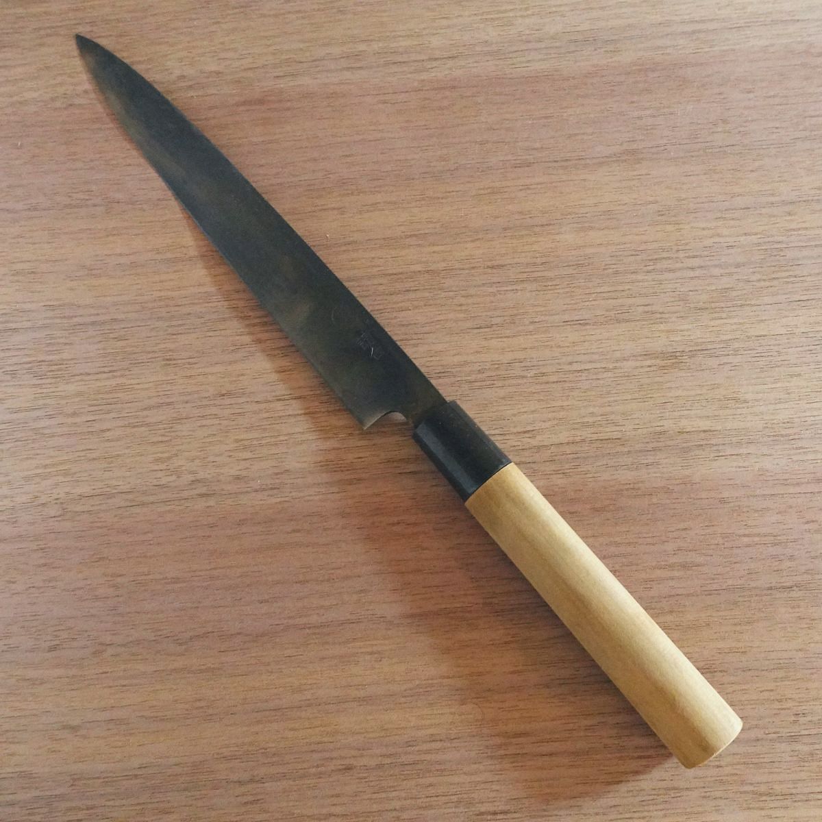 [HYPER REBORN] Marugo Yanagiba Knife, Sharpened, Black Oxide Finish, Sashimi Knife, Hagane, 205mm