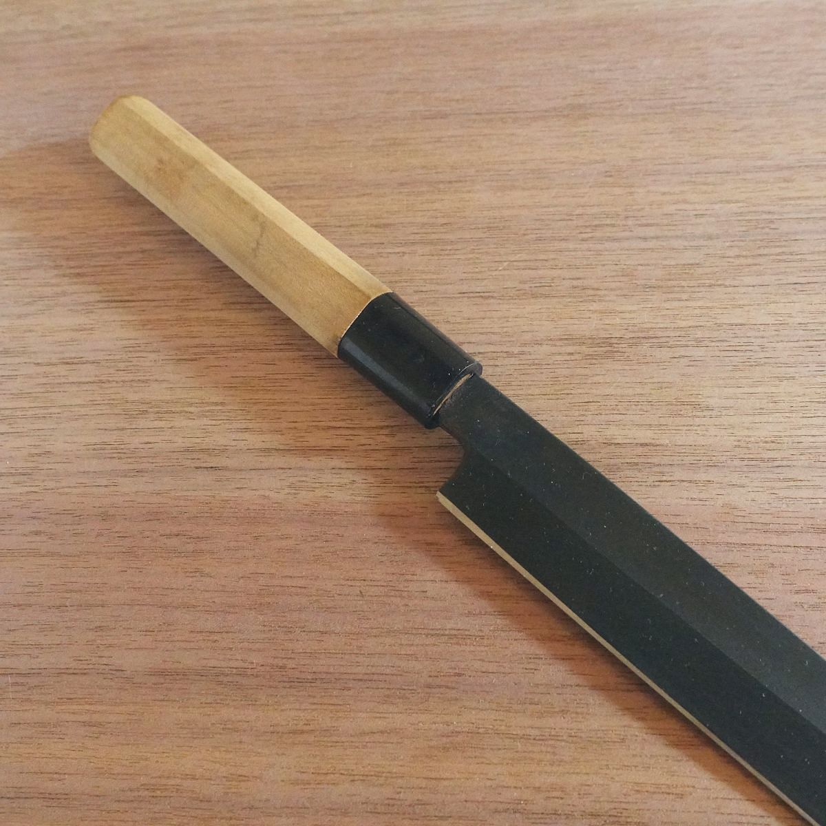 [HYPER REBORN] Marugo Yanagiba Knife, Sharpened, Black Oxide Finish, Sashimi Knife, Hagane, 205mm