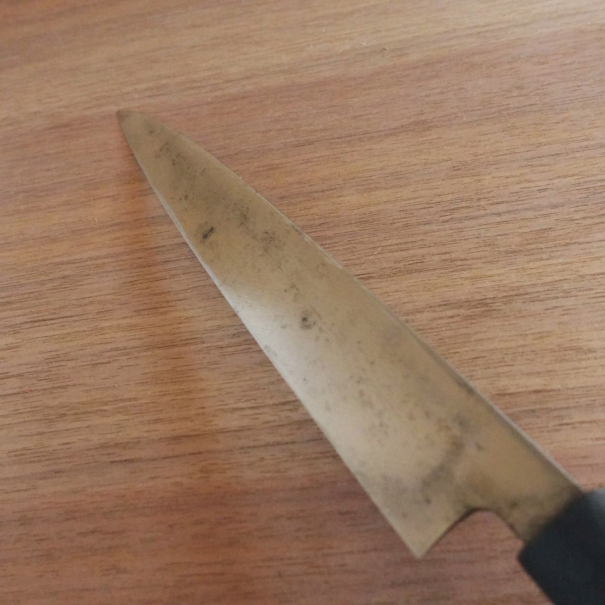 Sakai Shigemitsu Yanagiba Knife, Sharpened, Water Buffalo Handle, Sashimi Knife, 210mm