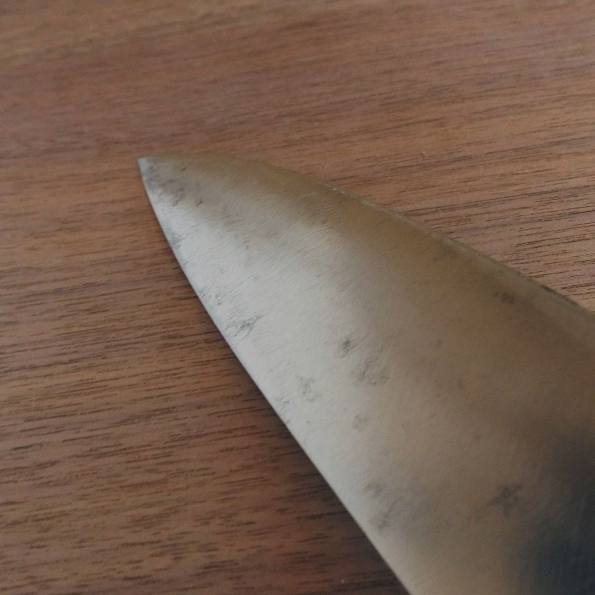 Kunisuke Deba Knife, Sharpened, Kurouchi Finish, 185mm