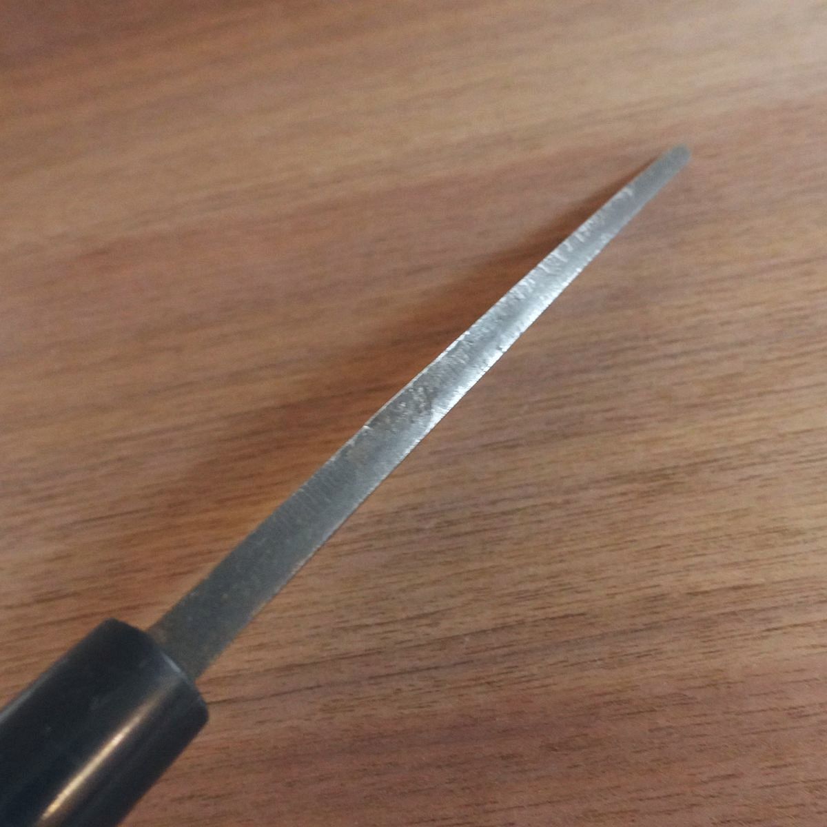 Kunisuke Deba Knife, Sharpened, Kurouchi Finish, 185mm
