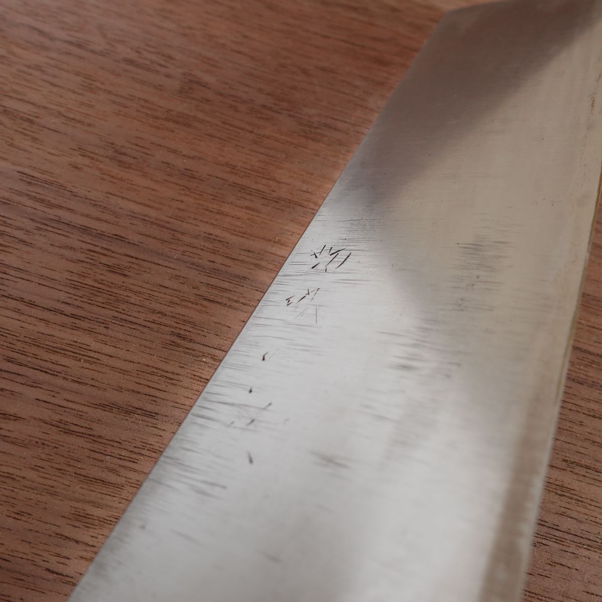 Kireaji no Ie Nakiri Knife, Sharpened, Water Buffalo Handle, Aogami Steel, Yasuki Blue Steel, 170mm