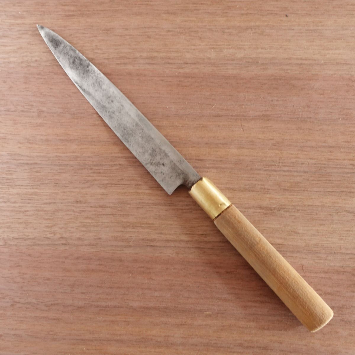 Sakai Masazumi Yanagiba Knife, Sharpened, Sashimi Knife, Faded Engraving, 205mm