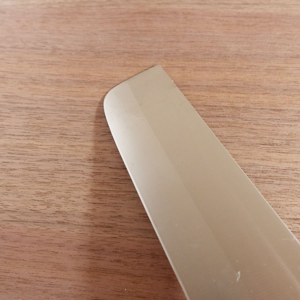 Yamato Shishi Nakiri Knife, Sharpened, Wa-Nakiri, Double Bevel, Nearly Unused, 155mm