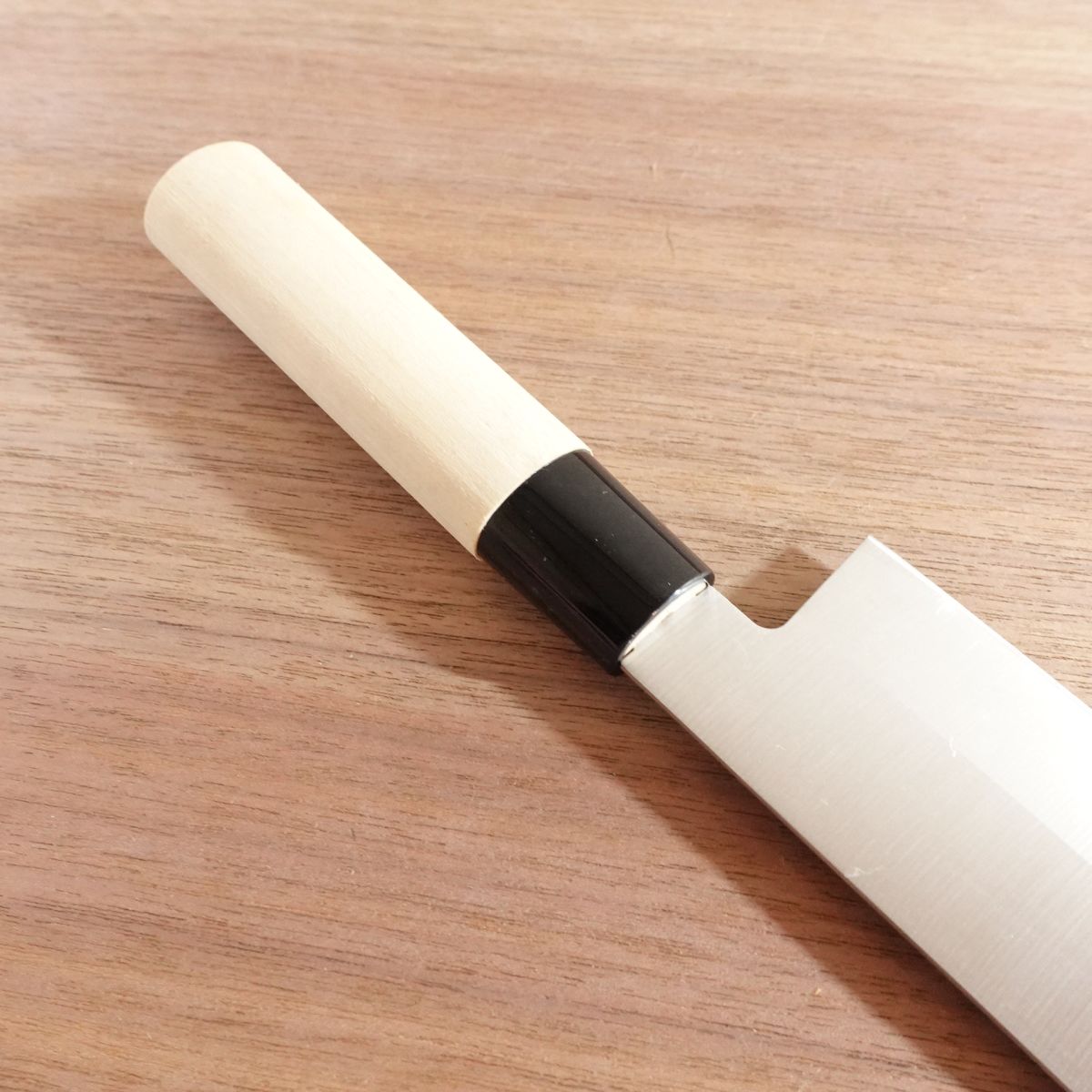 Yamato Shishi Nakiri Knife, Sharpened, Wa-Nakiri, Double Bevel, Nearly Unused, 155mm