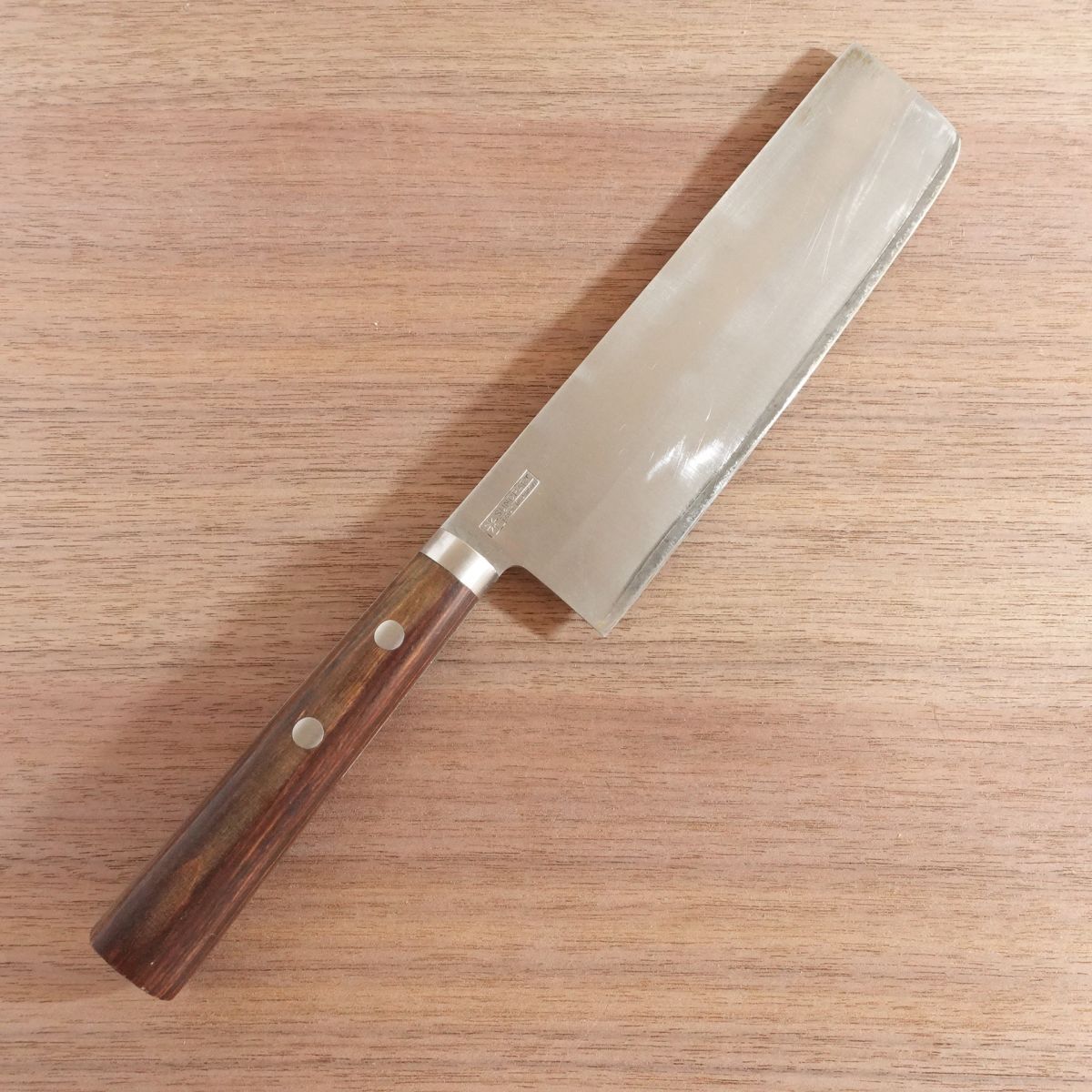 Maten Nakiri Knife, Sharpened, Laminated Steel, Maten, 165mm