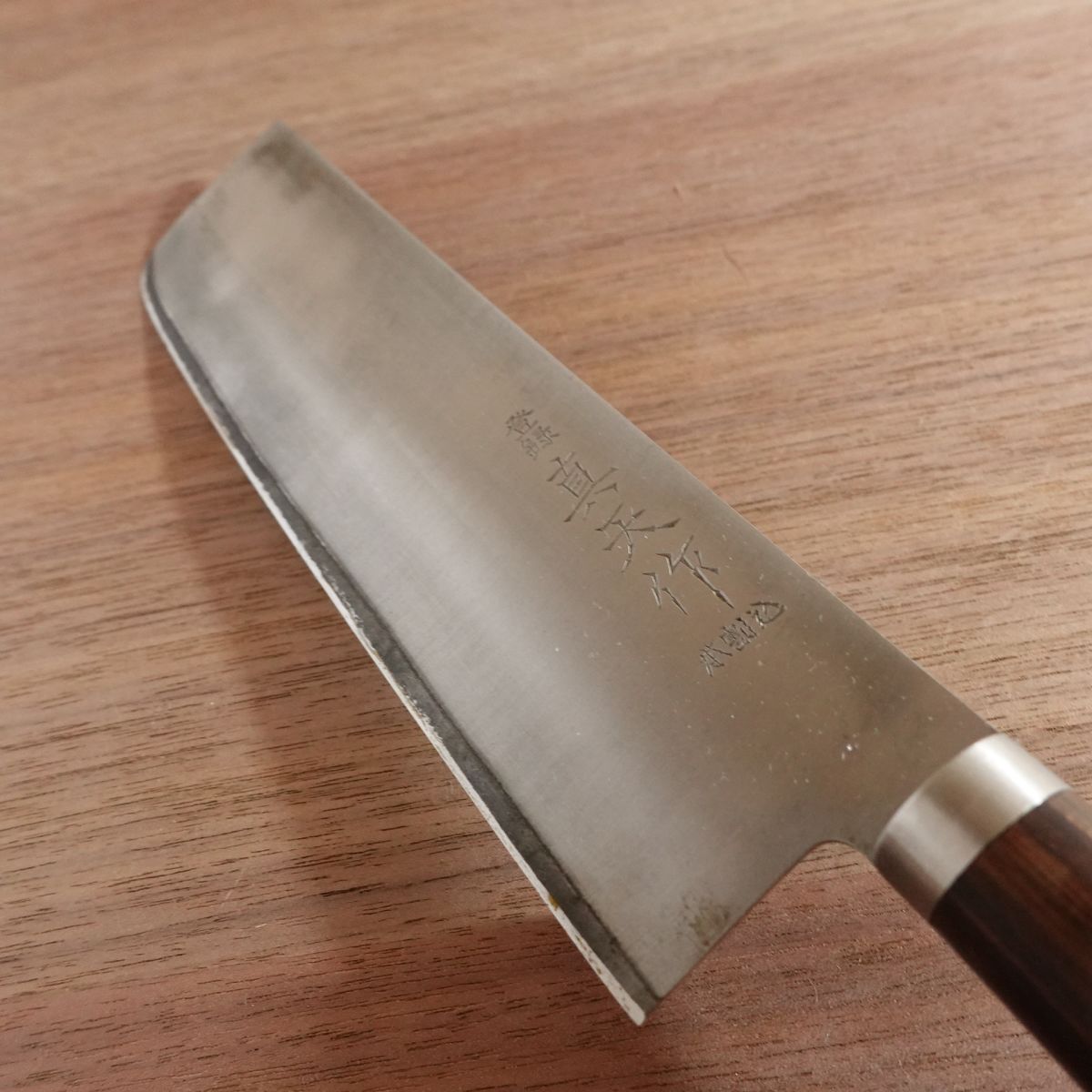 Maten Nakiri Knife, Sharpened, Laminated Steel, Maten, 165mm