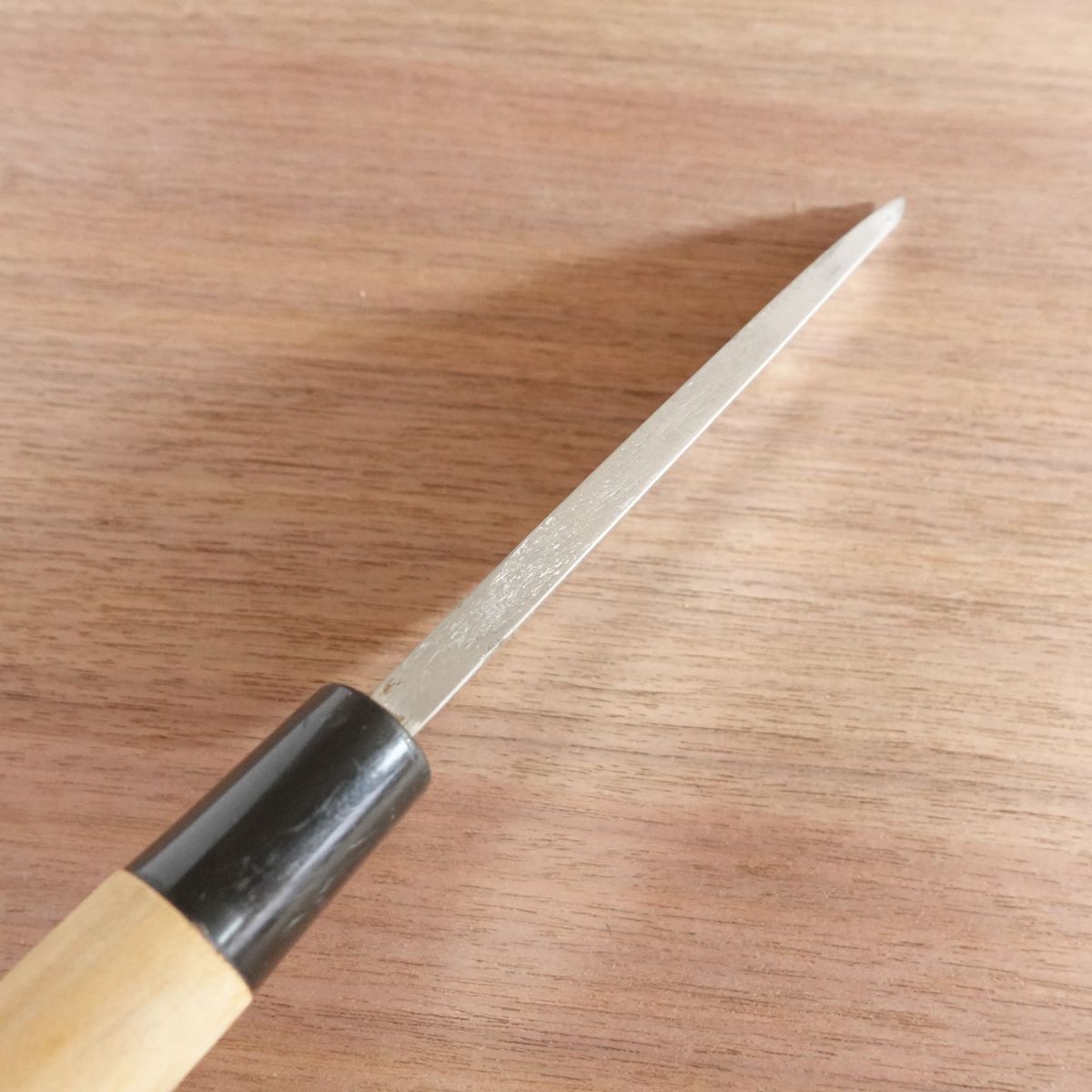 Sekimagoroku Deba Knife, Sharpened, Ume, Carbon Steel, Single Bevel, 155mm