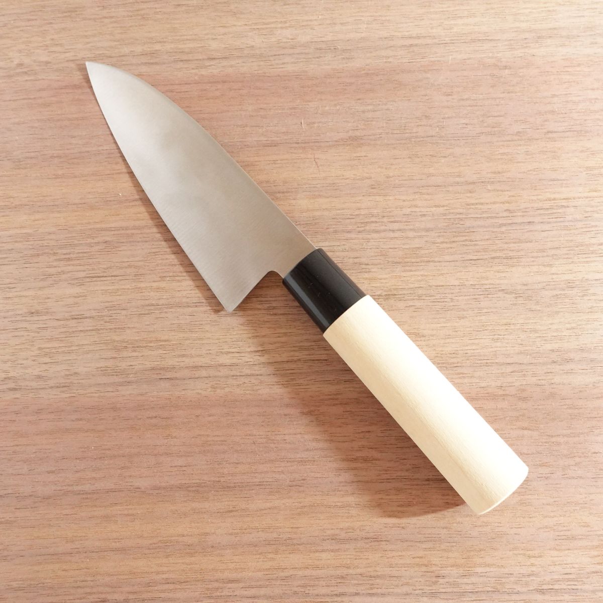 Yamato Shishi Ai-Deba Knife, Sharpened, Stainless Steel, Thin Deba, Nearly Unused, 145mm