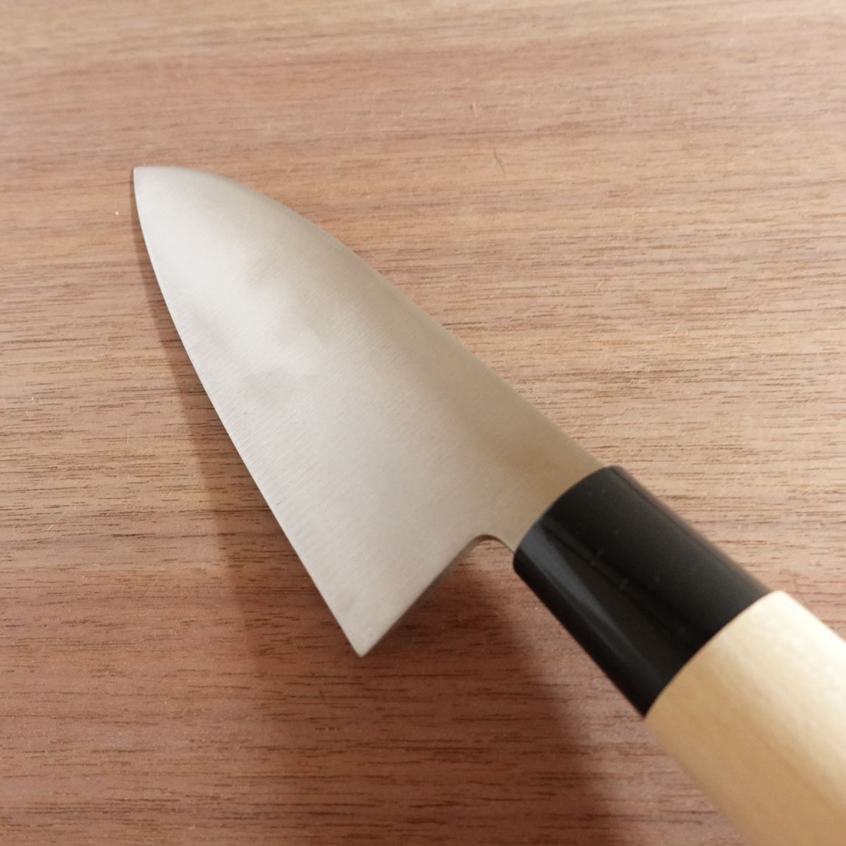 Yamato Shishi Ai-Deba Knife, Sharpened, Stainless Steel, Thin Deba, Nearly Unused, 145mm