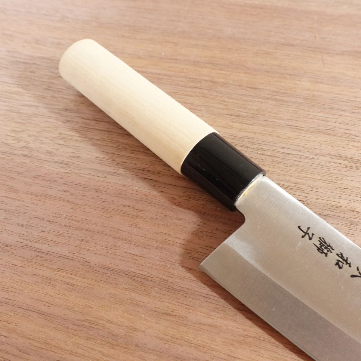 Yamato Shishi Ai-Deba Knife, Sharpened, Stainless Steel, Thin Deba, Nearly Unused, 145mm
