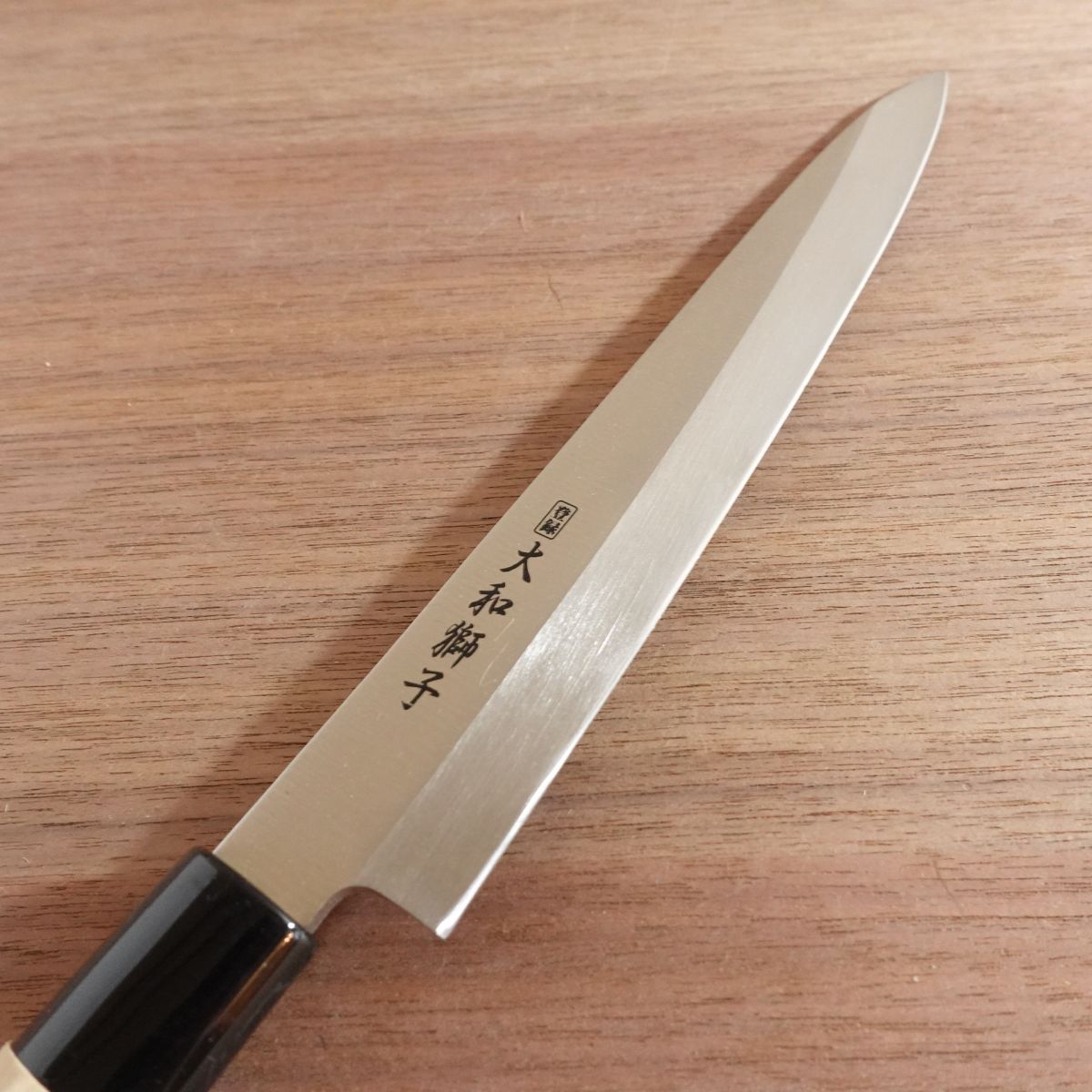 Yamato Shishi Yanagiba Knife, Sharpened, Stainless Steel, Sashimi Knife, Thin, Nearly Unused, 210mm