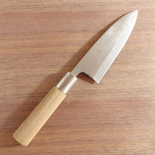 Marugo Deba Knife, Sharpened, Marugo, Guaranteed, Carbon Steel, Single Bevel, 150mm