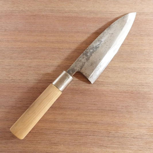 Sakai Yoshihiko Deba Knife, Sharpened, Special, Carbon Steel, Over 6 Sun, Single Bevel, 185mm