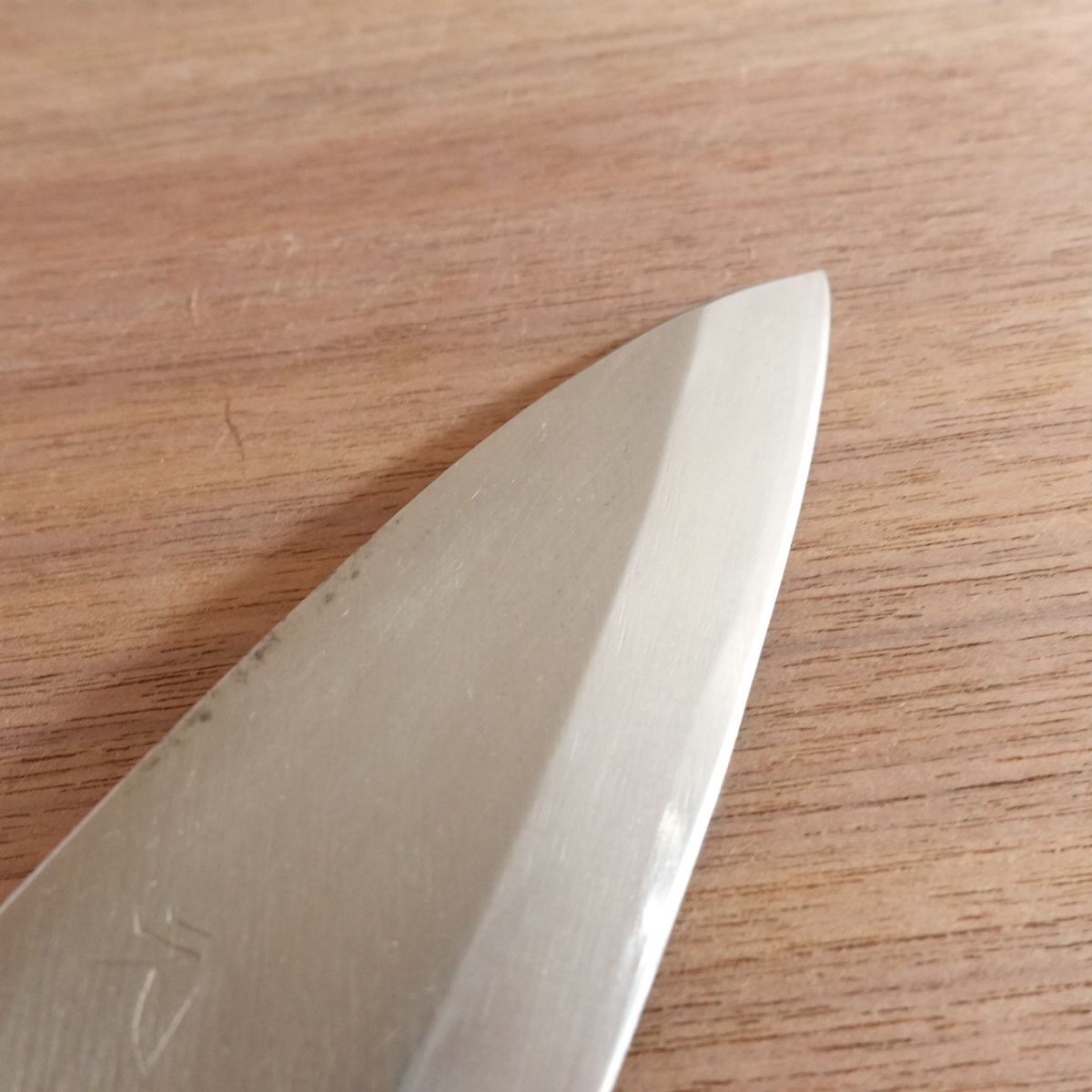 Genki Deba Knife, Sharpened, Carbon Steel, Single Bevel, Lightly Used, 155mm