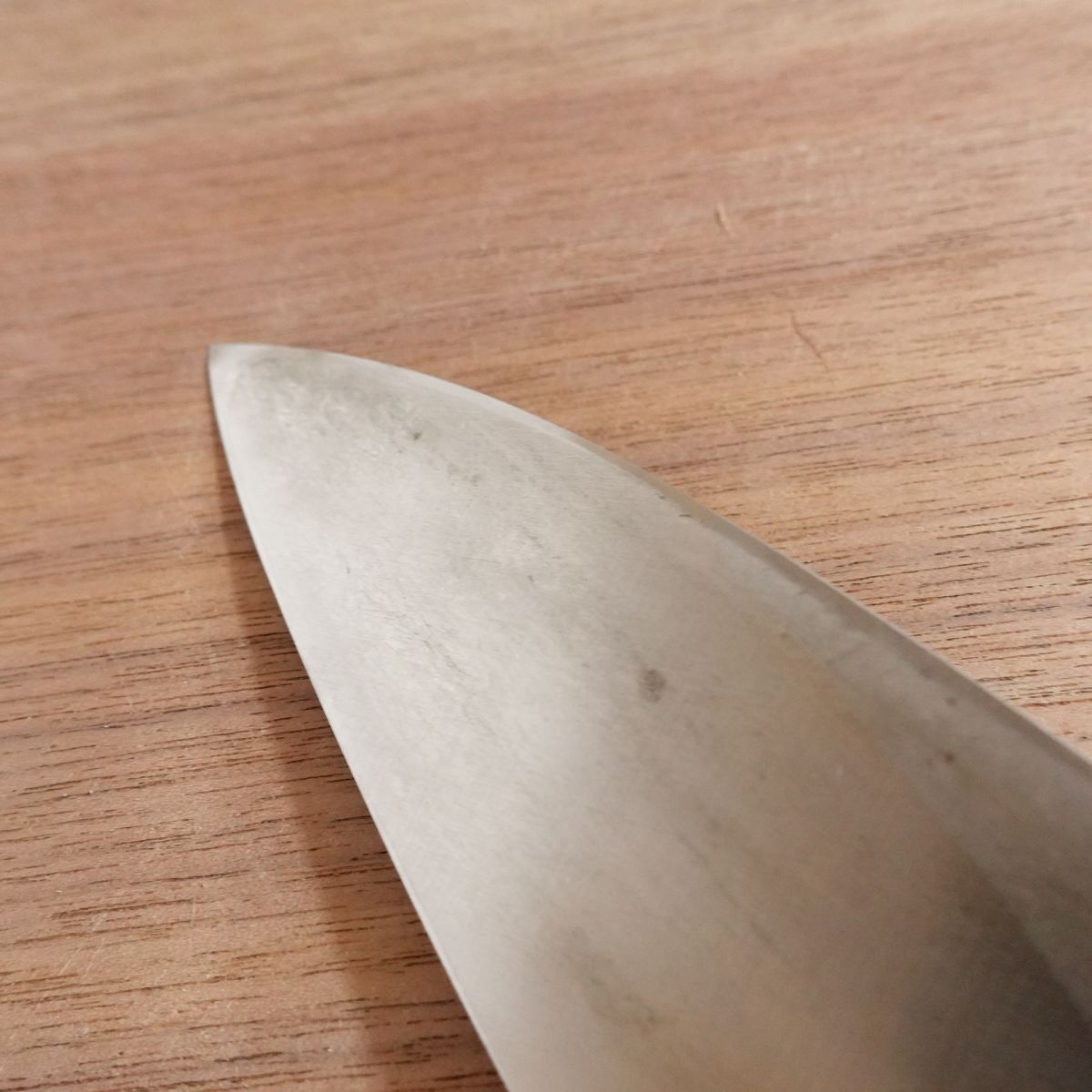 Genki Deba Knife, Sharpened, Carbon Steel, Single Bevel, Lightly Used, 155mm