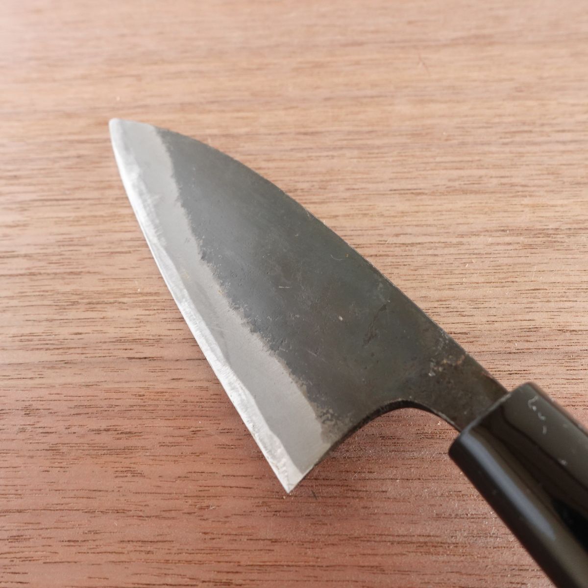 Sakoda Aji-Kiri Knife, Sharpened, Kurouchi Finish, Hand-Forged, Special Edition, Boxed, Unused, 125mm