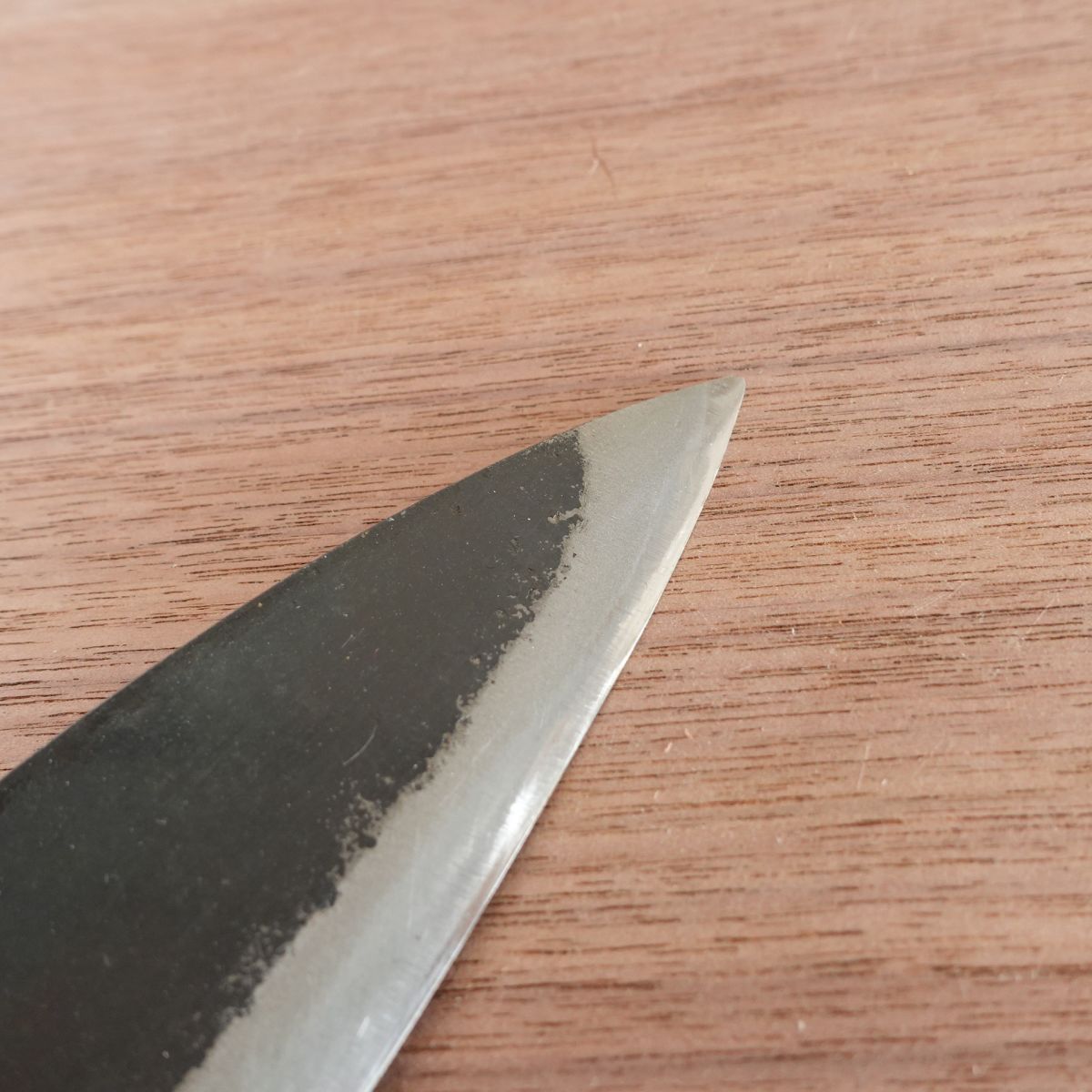 Sakoda Aji-Kiri Knife, Sharpened, Kurouchi Finish, Hand-Forged, Special Edition, Boxed, Unused, 125mm