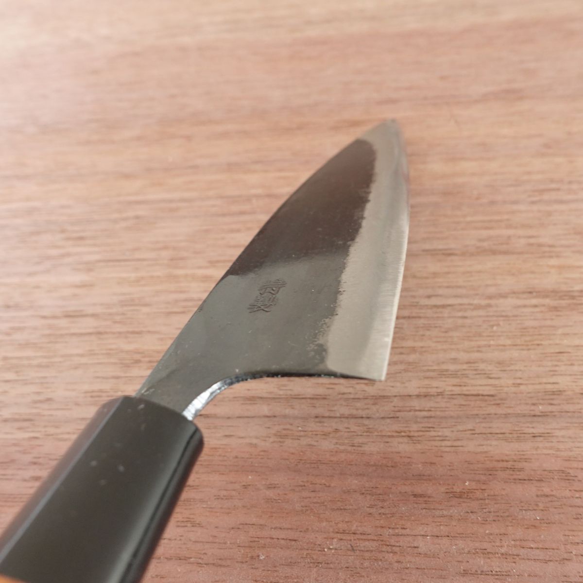 Sakoda Aji-Kiri Knife, Sharpened, Kurouchi Finish, Hand-Forged, Special Edition, Boxed, Unused, 125mm