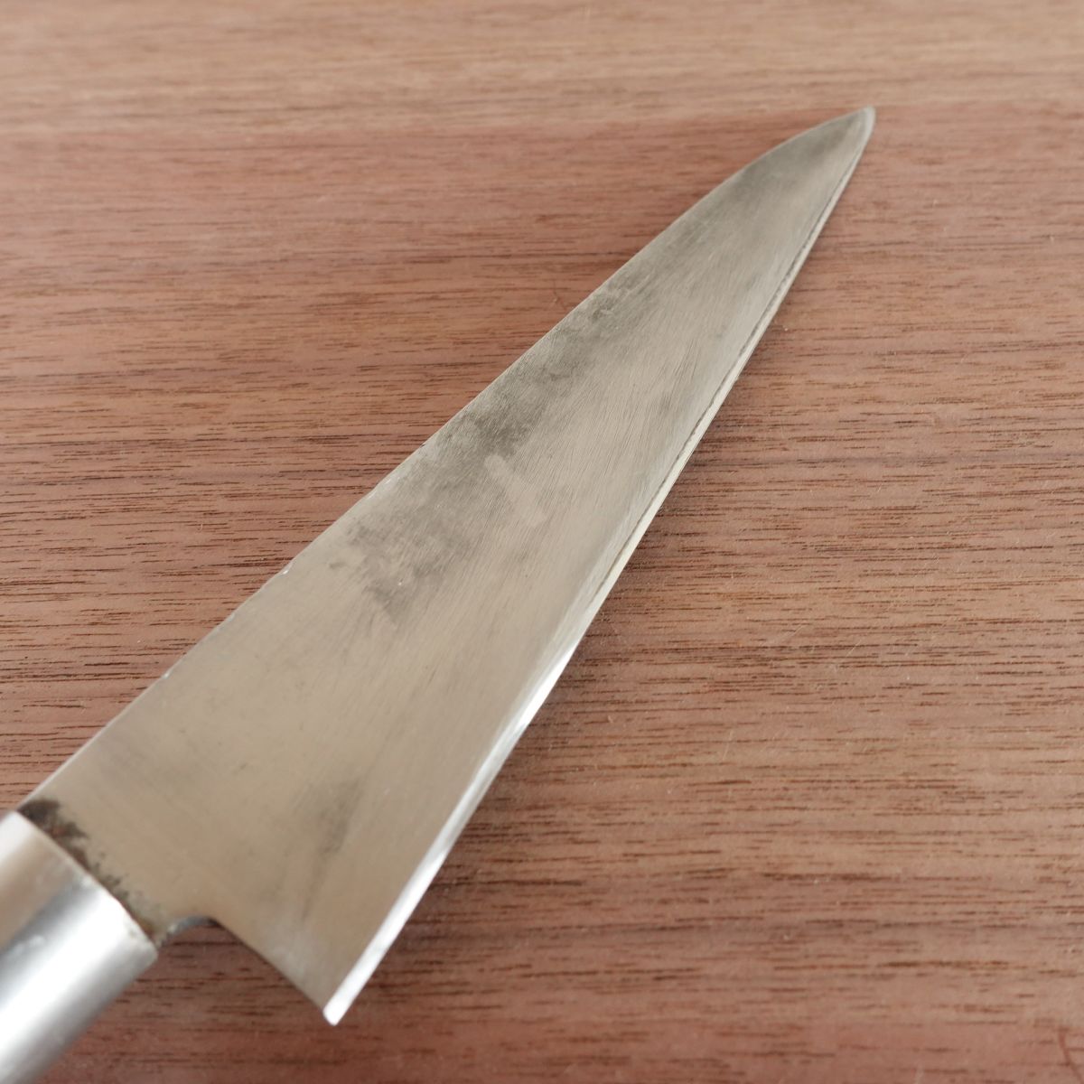 Hiromoto Gyuto Knife, Sharpened, Hagane Hon-Warikomi, Straight Edge Profile, 175mm