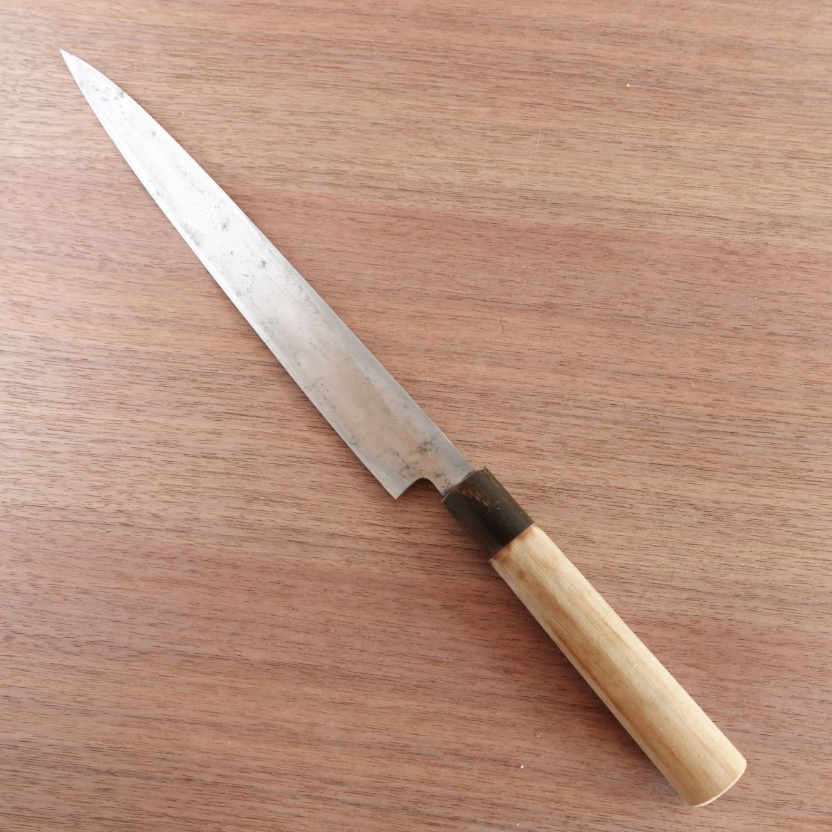 Norimasa Yanagiba Knife, Sharpened, Water Buffalo Handle, Sashimi Knife, Handle Crack, 270mm