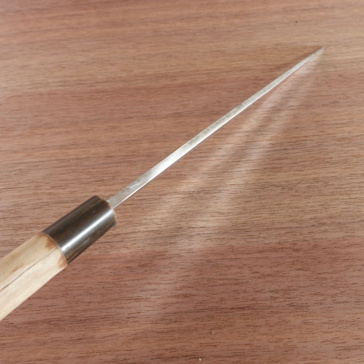 Norimasa Yanagiba Knife, Sharpened, Water Buffalo Handle, Sashimi Knife, Handle Crack, 270mm
