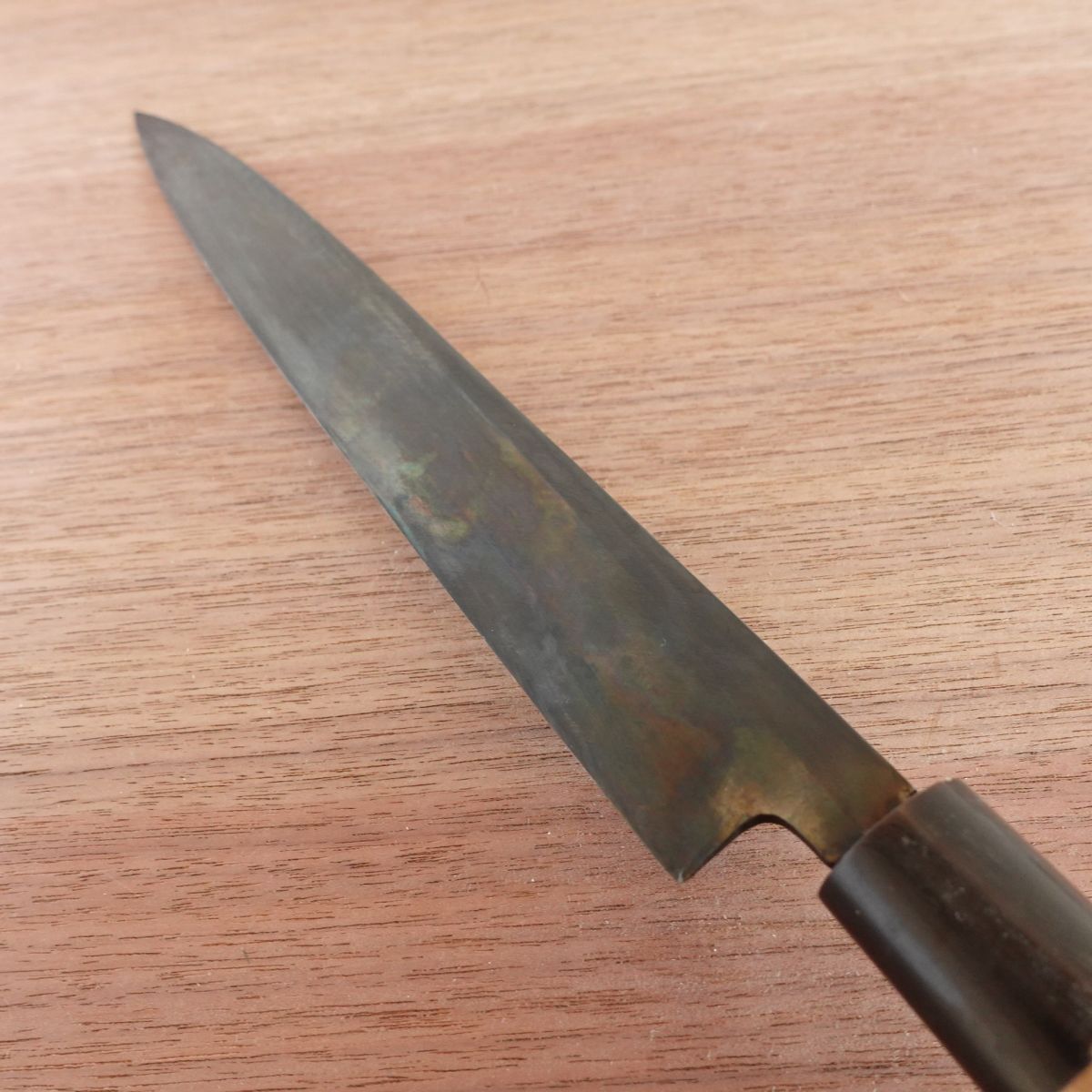 [HYPER REBORN] Fumitsugu Yanagiba Knife, Sharpened, Black Oxide Finish, Water Buffalo Handle, Sashimi Knife, 240mm