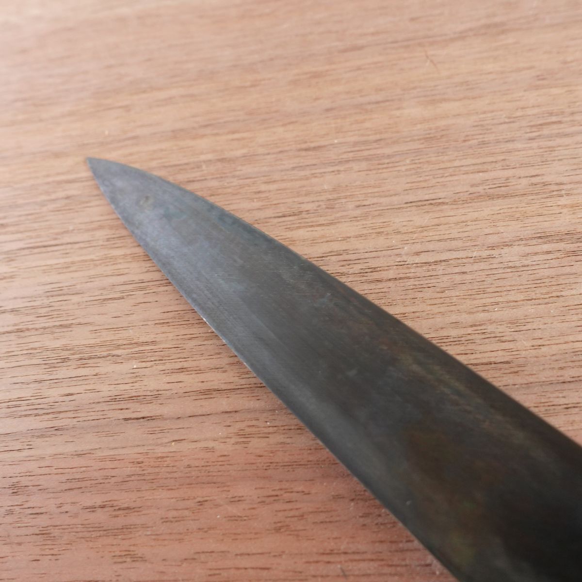 [HYPER REBORN] Fumitsugu Yanagiba Knife, Sharpened, Black Oxide Finish, Water Buffalo Handle, Sashimi Knife, 240mm